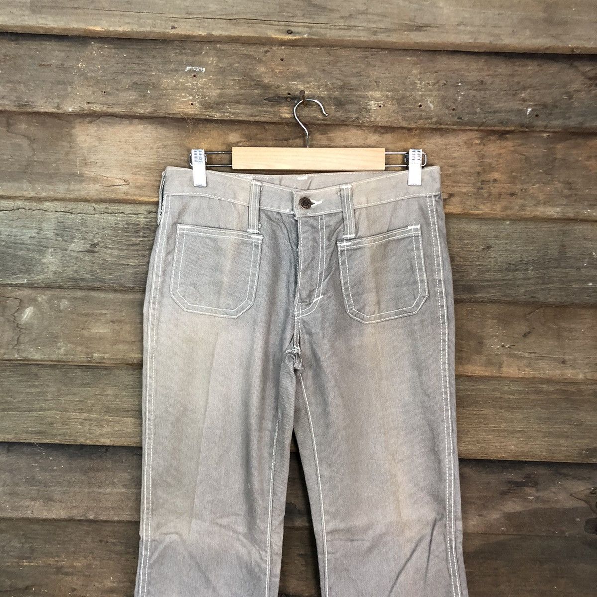 Faded Glory DLL Betty Smith Grey Faded bush cargo Pants #c1222 Size 29" - 2 Thumbnail