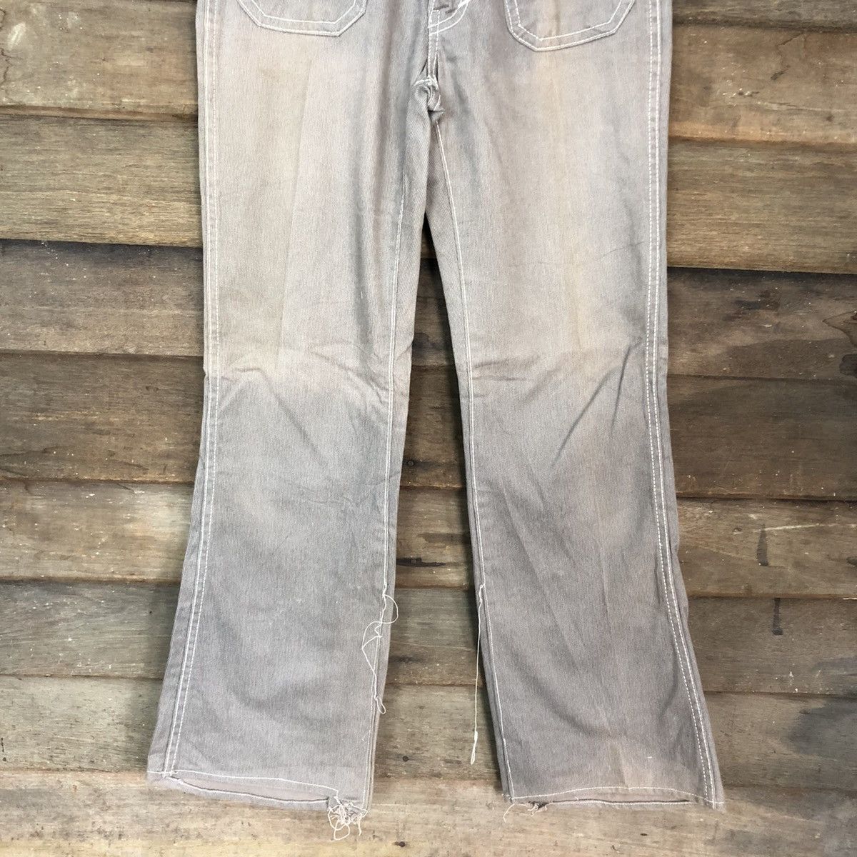 Faded Glory DLL Betty Smith Grey Faded bush cargo Pants #c1222 Size 29" - 3 Thumbnail
