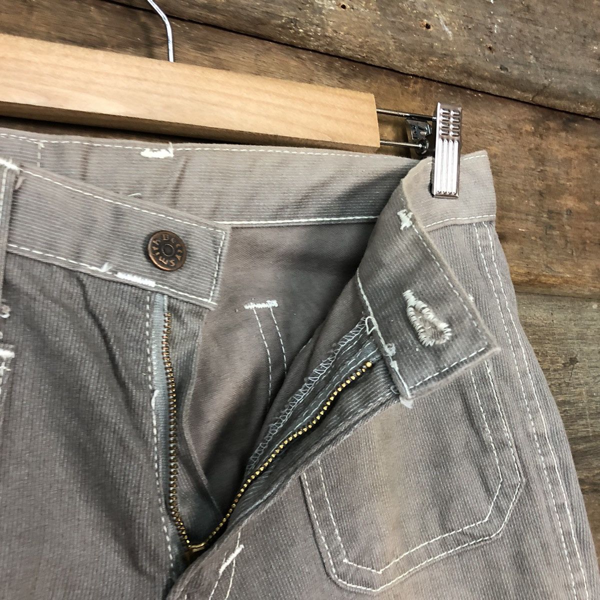 Faded Glory DLL Betty Smith Grey Faded bush cargo Pants #c1222 Size 29" - 6 Thumbnail