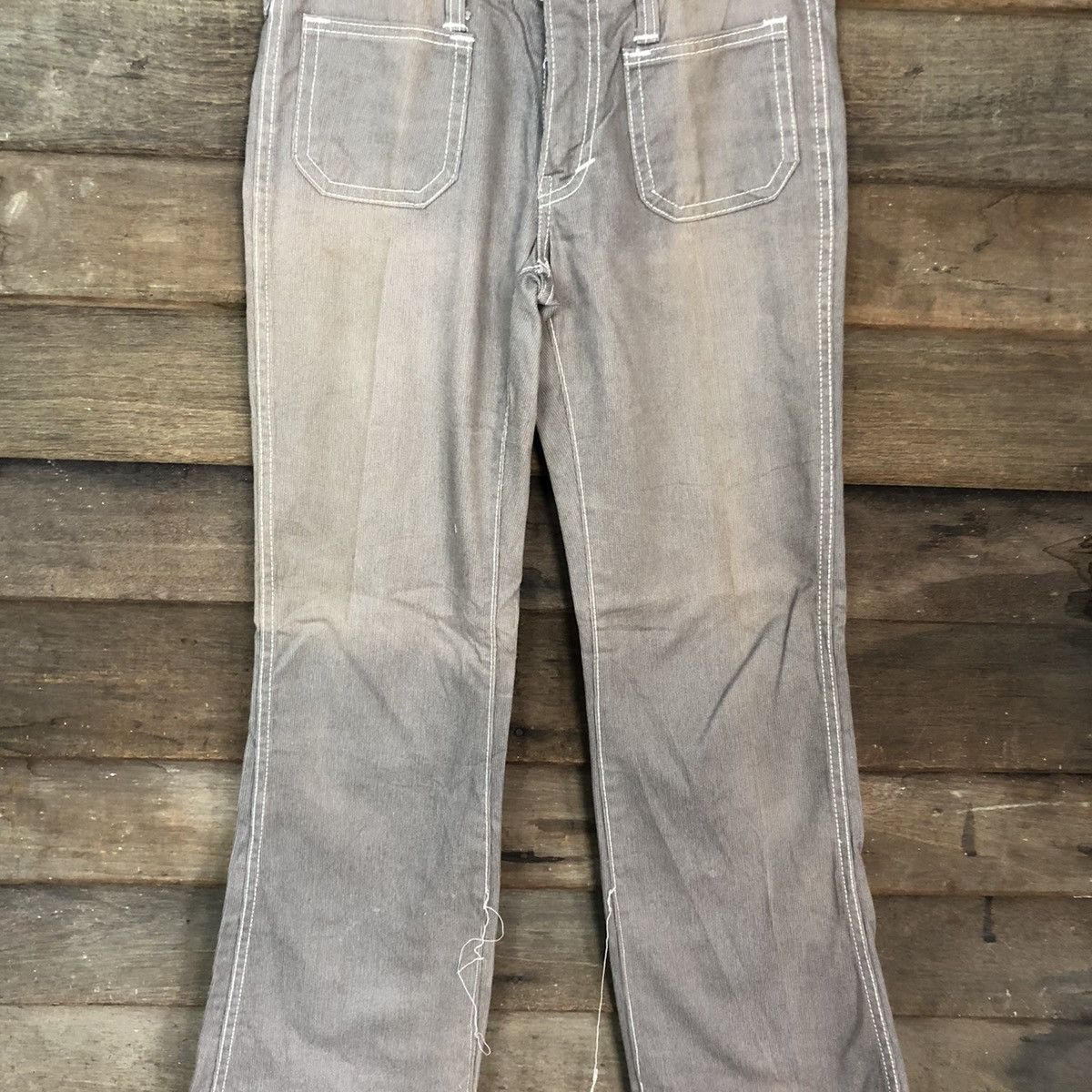 Faded Glory DLL Betty Smith Grey Faded bush cargo Pants #c1222 Size 29" - 4 Thumbnail