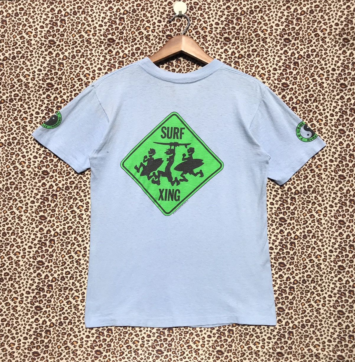 image of Surf Style x Vintage 80's Vintage T&c Surf Designs Hawaii Shirt in Blue, Men's (Size Small)