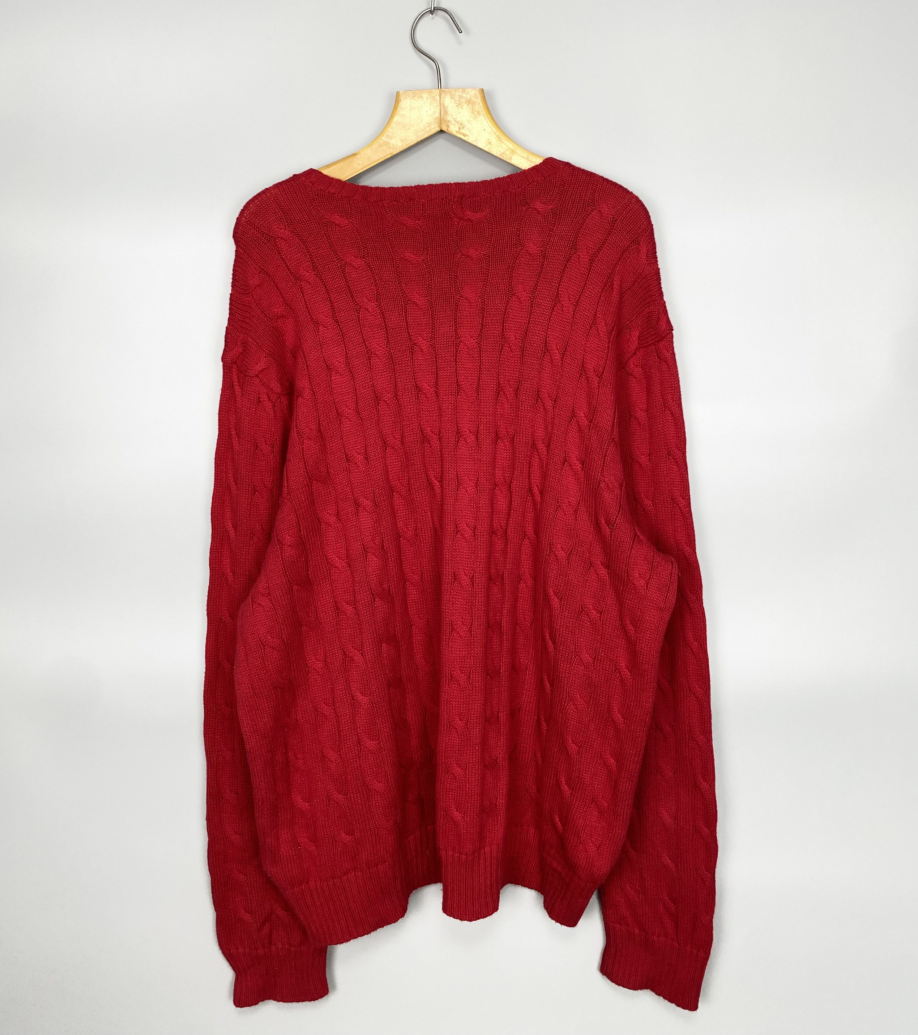 Polo Ralph Lauren Polo Ralph Lauren Knit Crewneck Textured Red Sweaters Size US XXL / EU 58 / 5 - 5 Thumbnail