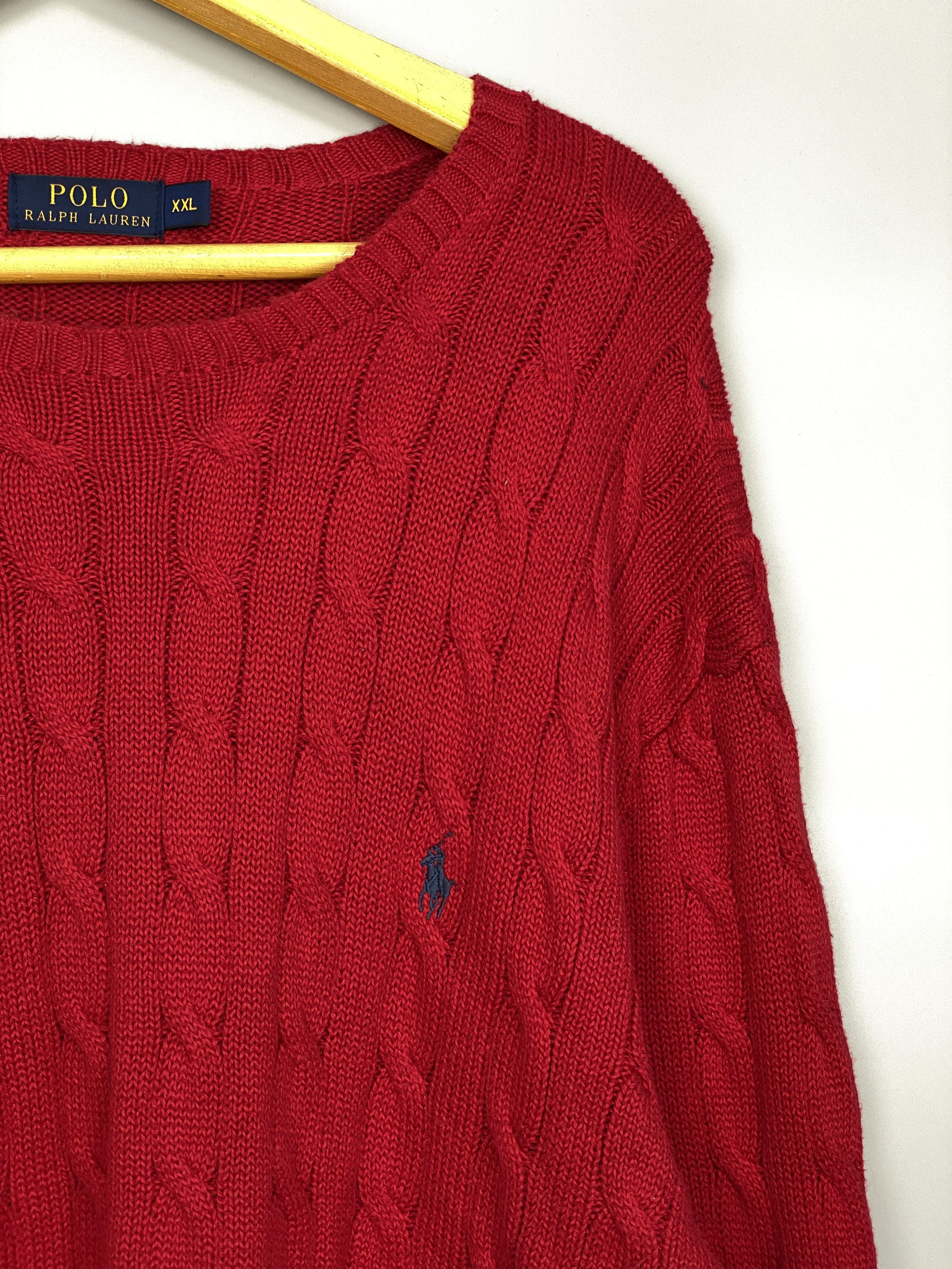 Polo Ralph Lauren Polo Ralph Lauren Knit Crewneck Textured Red Sweaters Size US XXL / EU 58 / 5 - 3 Thumbnail