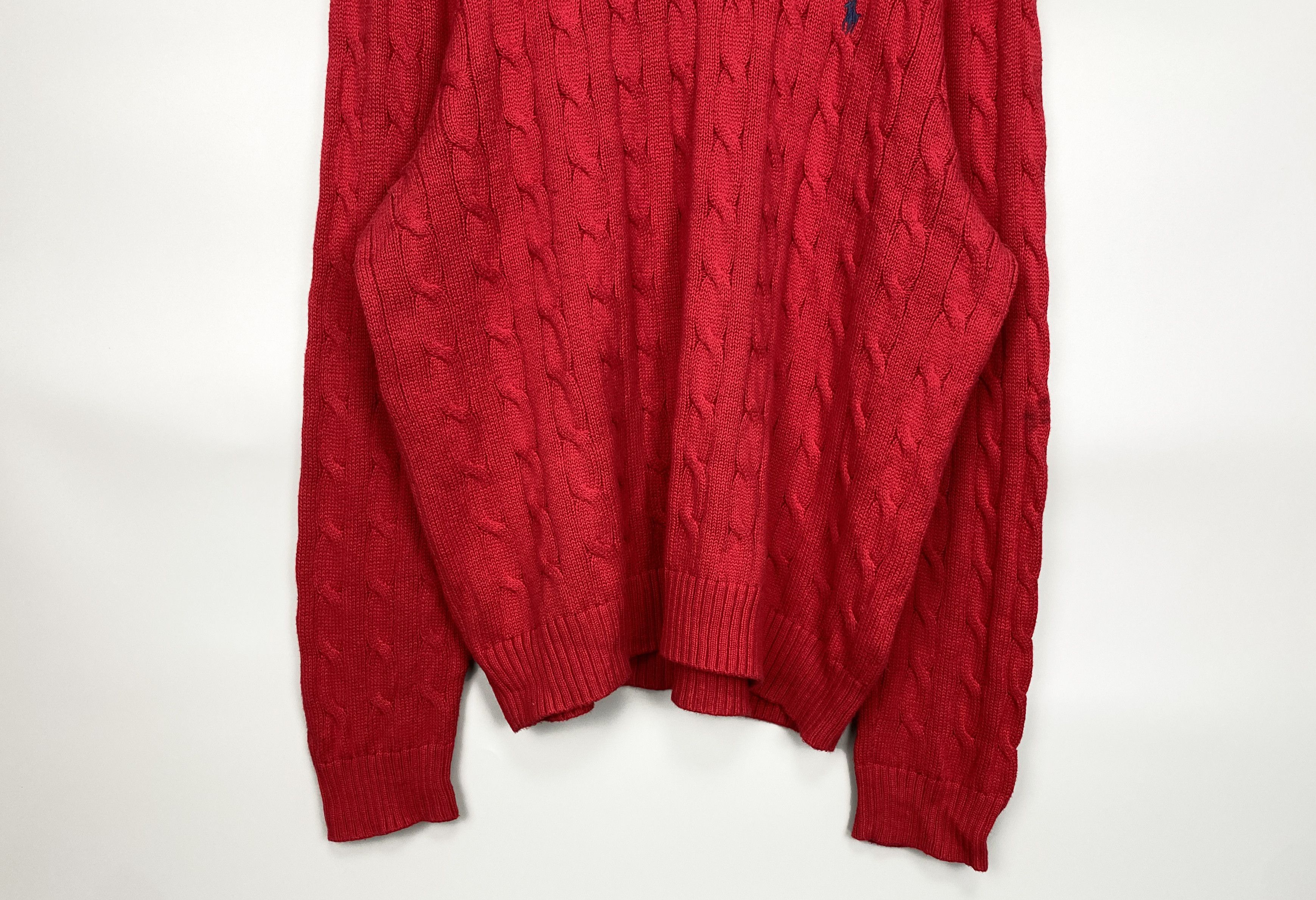 Polo Ralph Lauren Polo Ralph Lauren Knit Crewneck Textured Red Sweaters Size US XXL / EU 58 / 5 - 4 Thumbnail