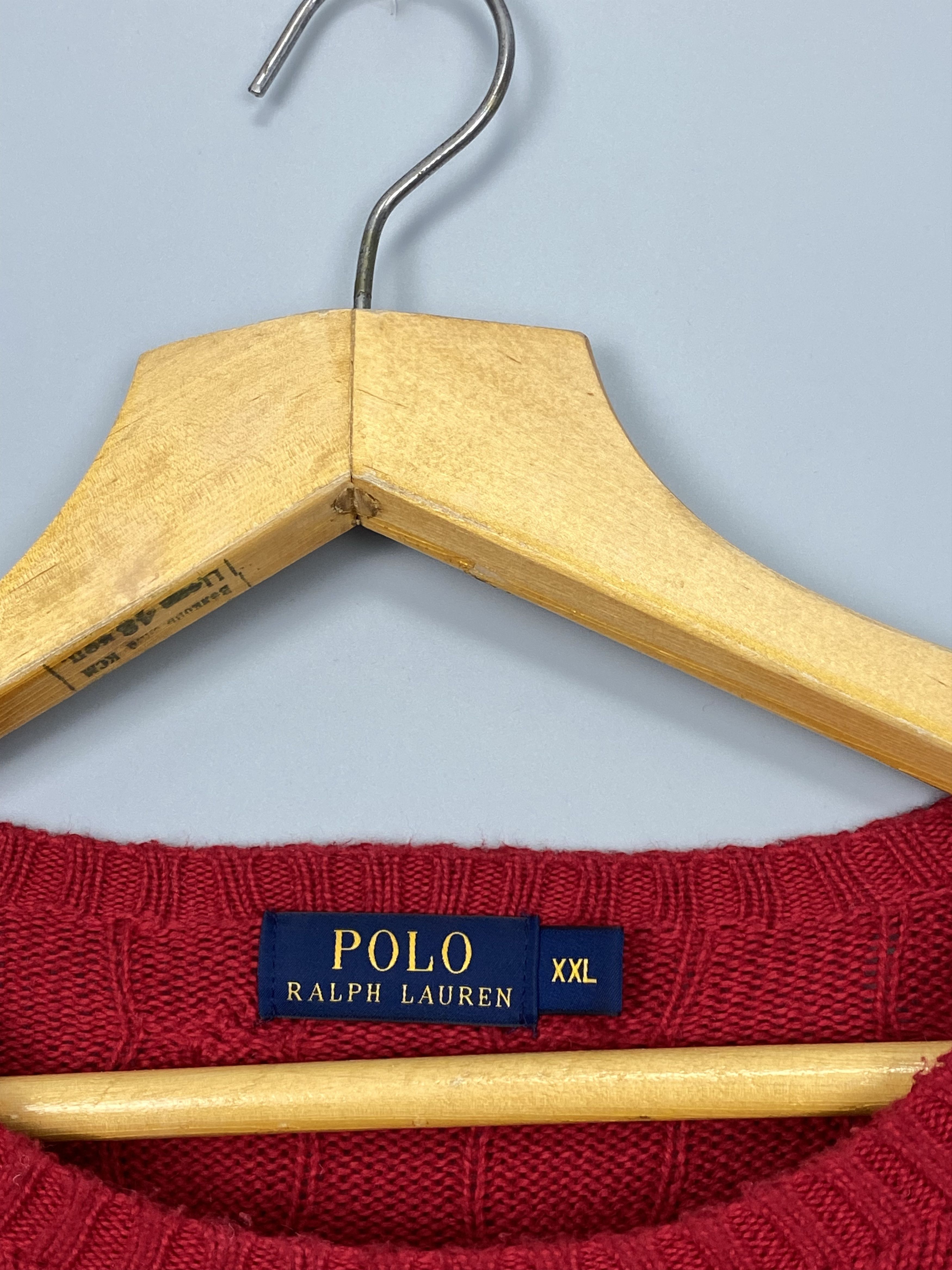 Polo Ralph Lauren Polo Ralph Lauren Knit Crewneck Textured Red Sweaters Size US XXL / EU 58 / 5 - 6 Thumbnail