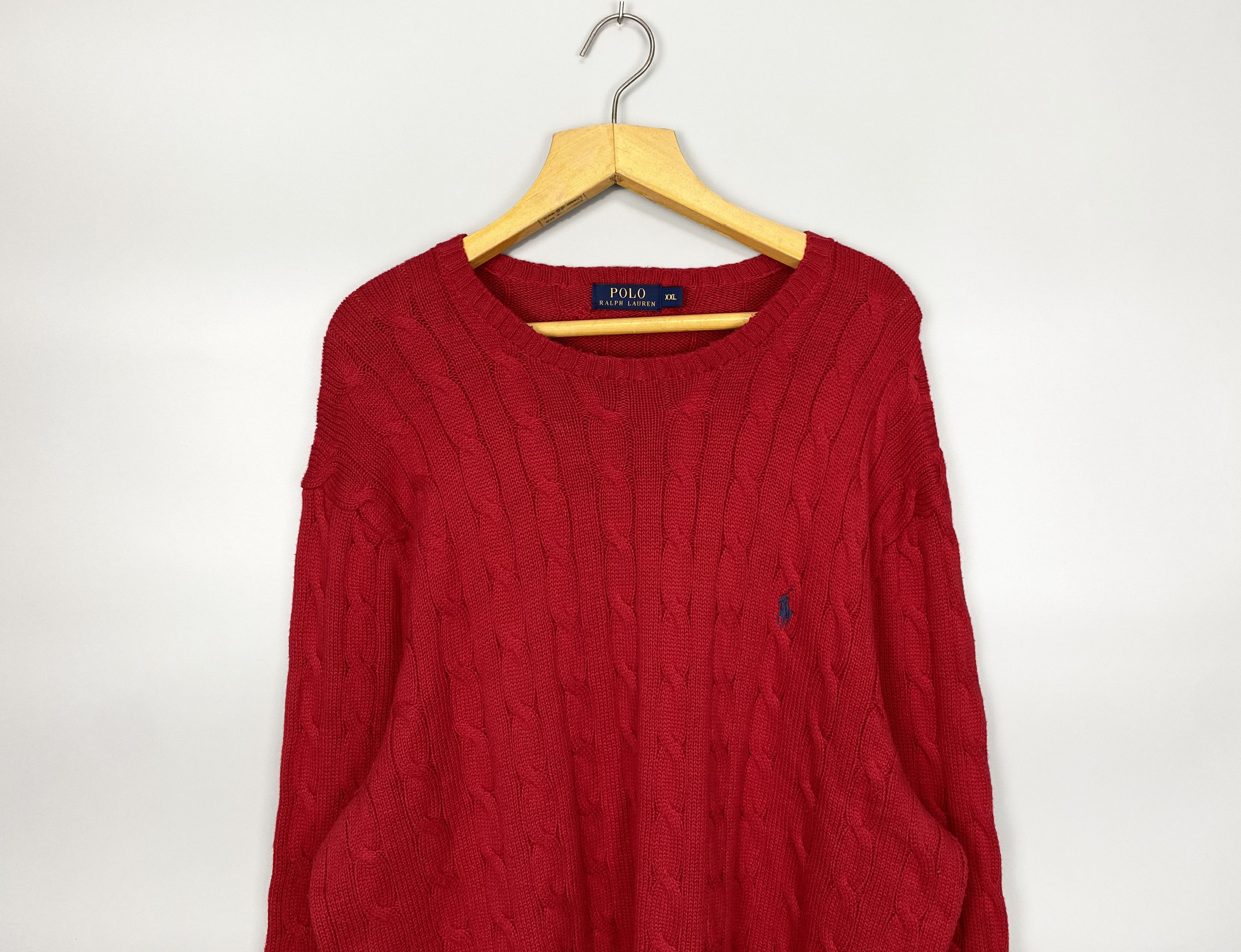 Polo Ralph Lauren Polo Ralph Lauren Knit Crewneck Textured Red Sweaters Size US XXL / EU 58 / 5 - 2 Thumbnail