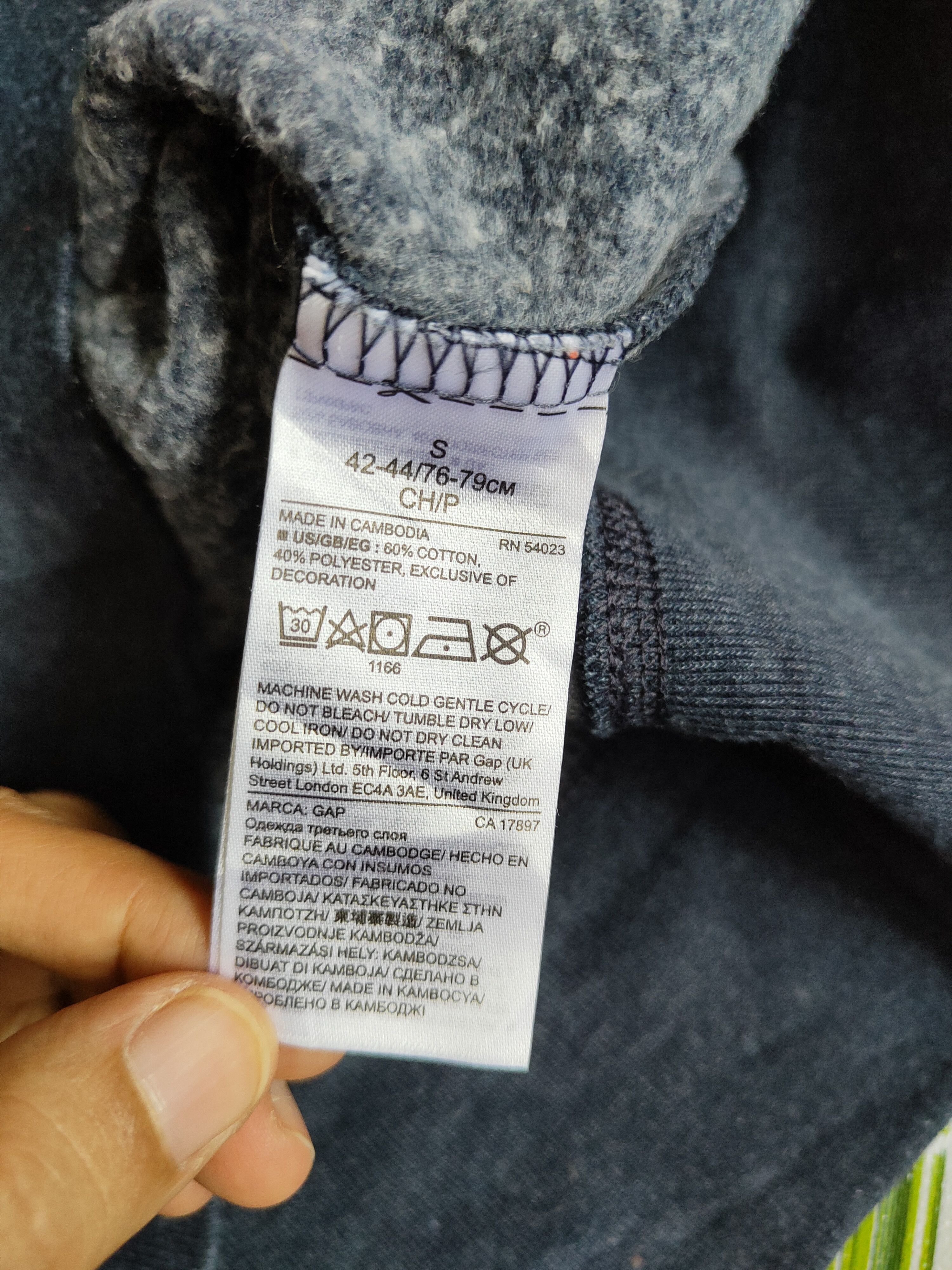 Gap × Japanese Brand GAP american flag Dark Blue Hoodie Sweater #436B Size US S / EU 44-46 / 1 - 10 Thumbnail