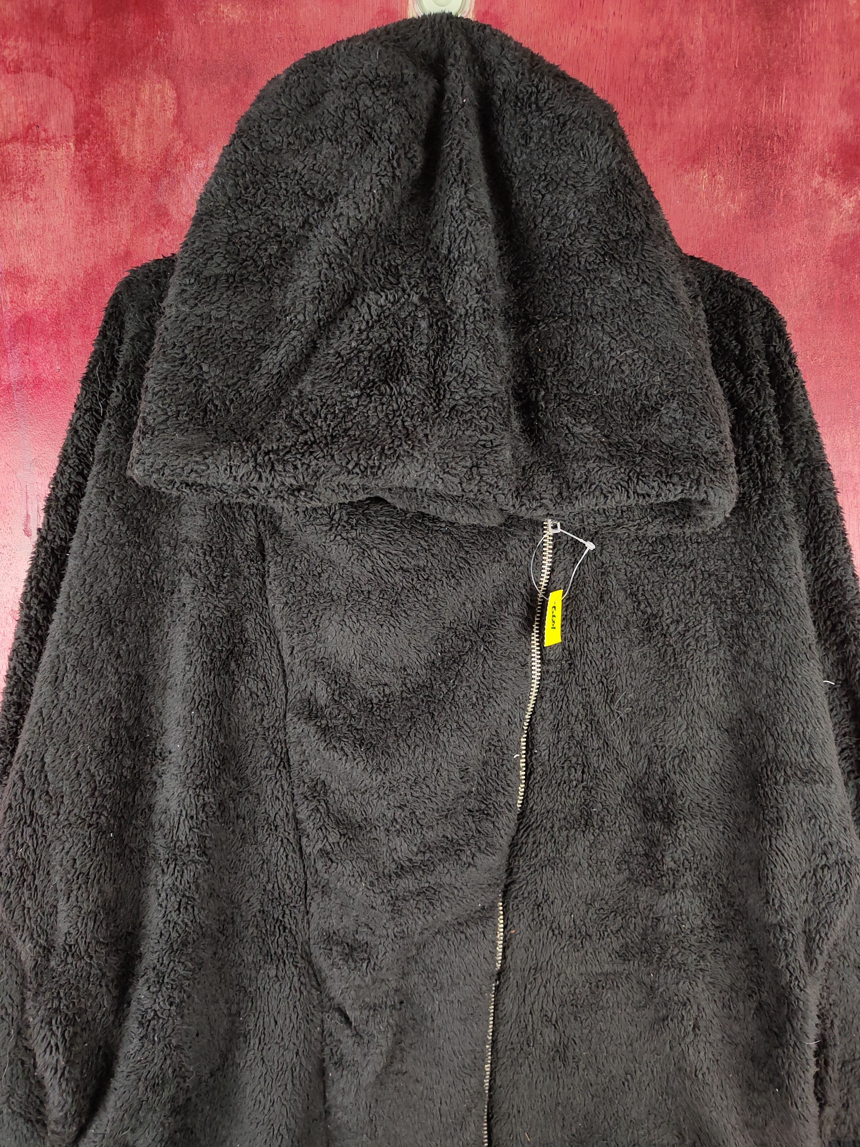 Japanese Brand DLS Jeanasis fleece Black Shag Shaggy Fur Knitwear #BB601 Size US L / EU 52-54 / 3 - 2 Thumbnail