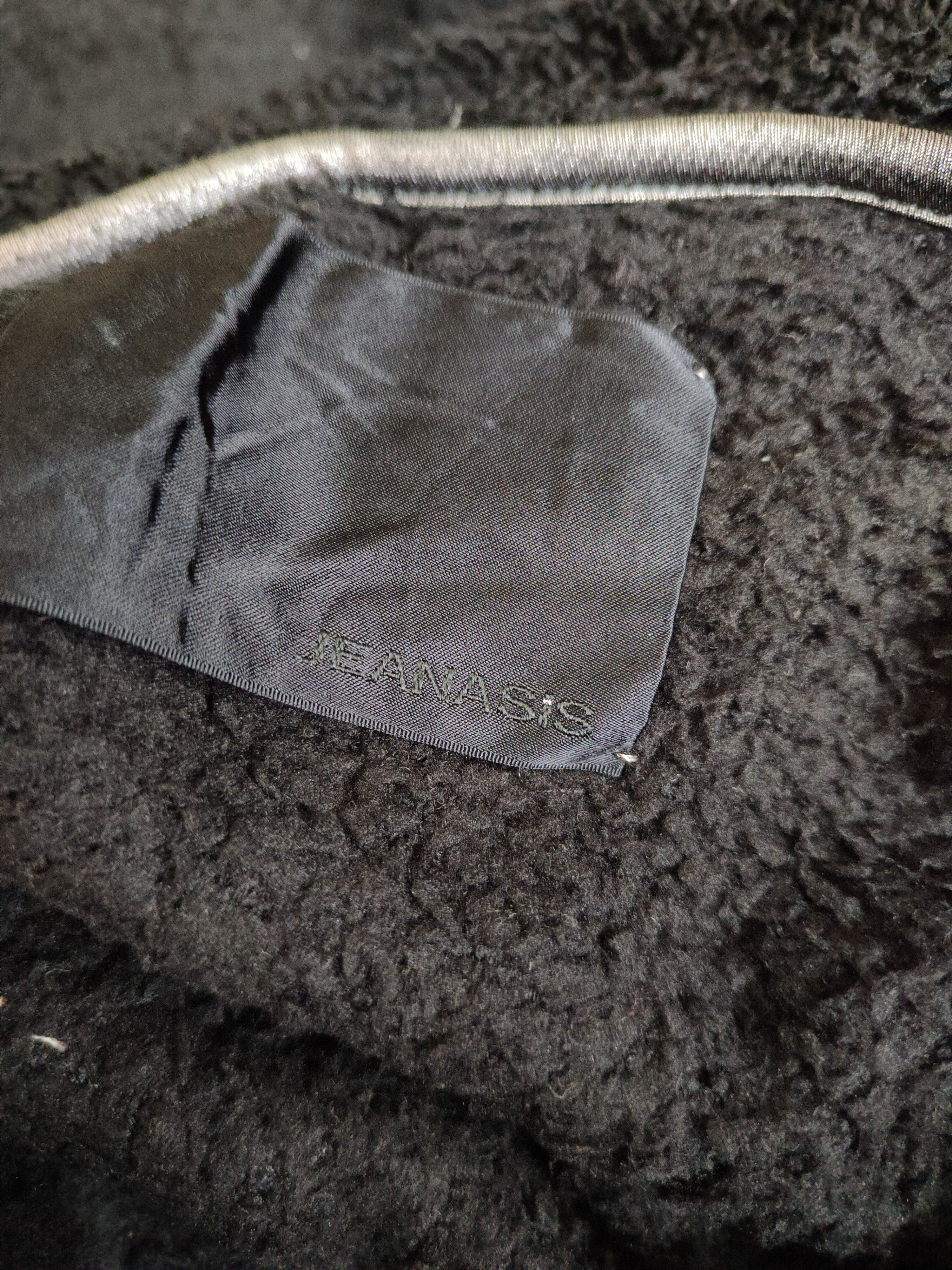 Japanese Brand DLS Jeanasis fleece Black Shag Shaggy Fur Knitwear #BB601 Size US L / EU 52-54 / 3 - 12 Thumbnail