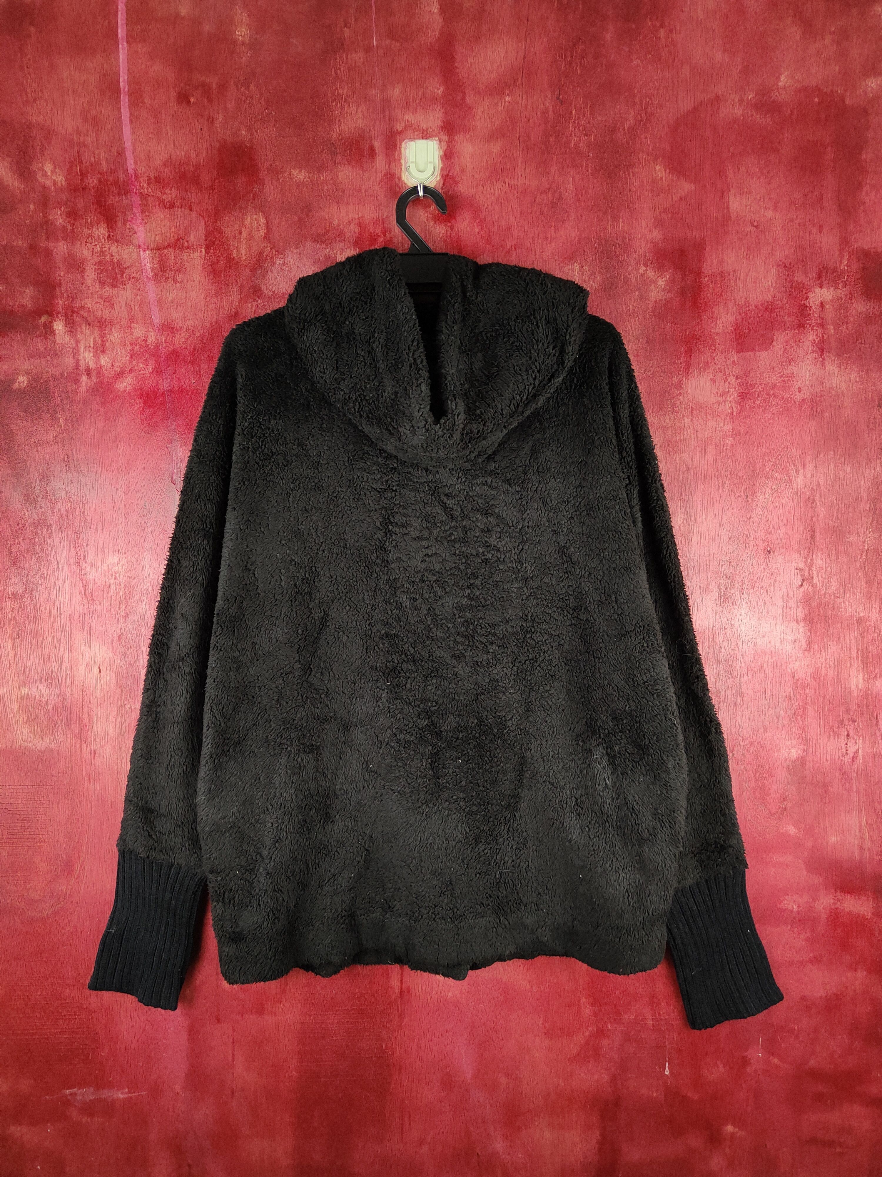 Japanese Brand DLS Jeanasis fleece Black Shag Shaggy Fur Knitwear #BB601 Size US L / EU 52-54 / 3 - 7 Thumbnail