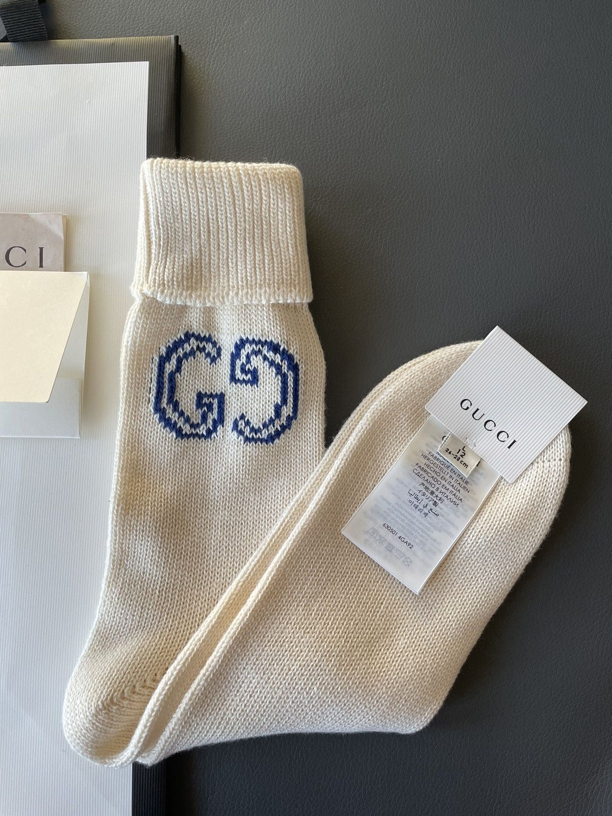 Gucci Iconic Limited Edition Rare Brand New GG Logo Socks Size ONE SIZE - 5 Thumbnail