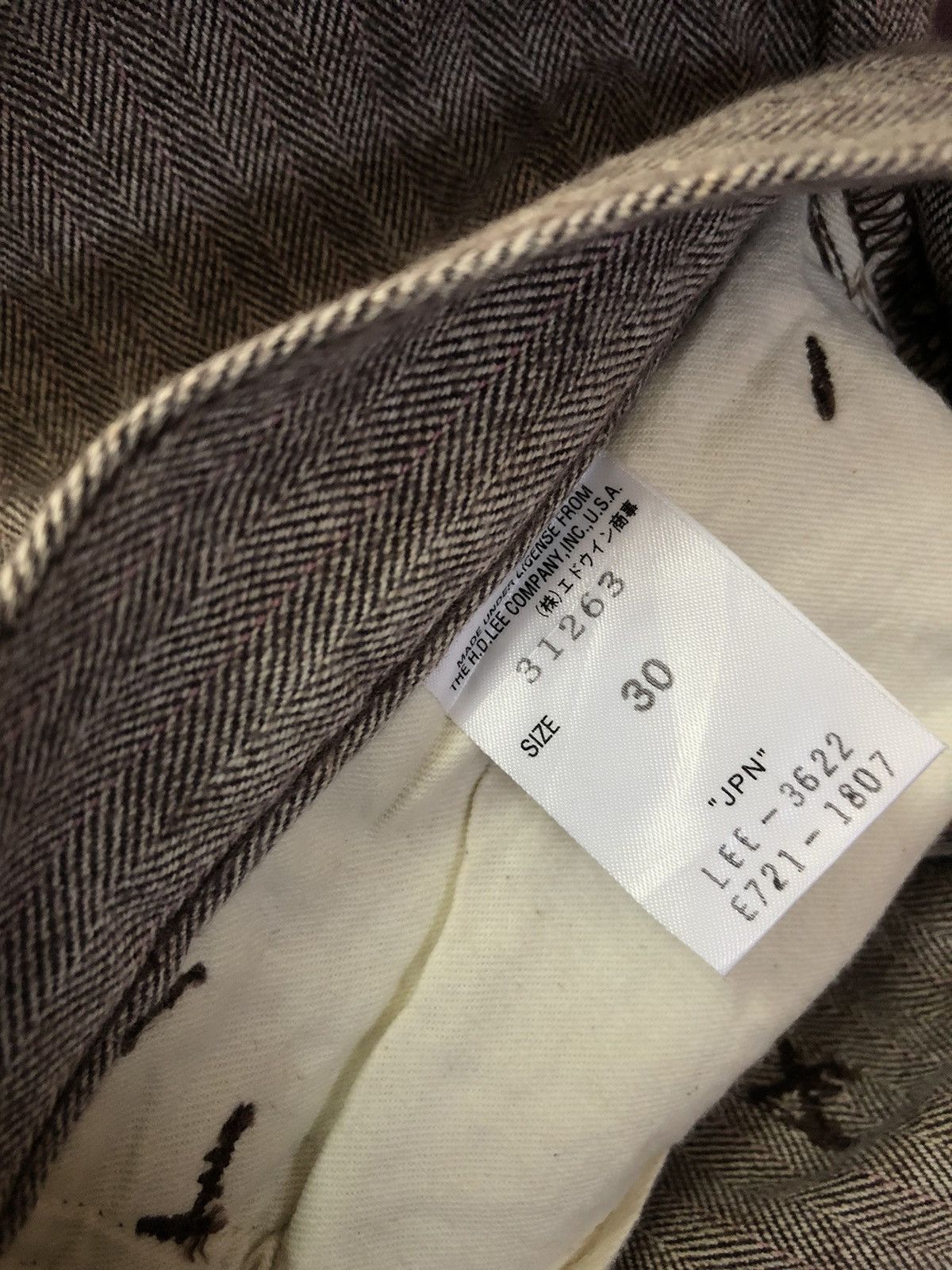 Japanese Brand herringbone staprest vintage #B3 Size US 30 / EU 46 - 8 Thumbnail