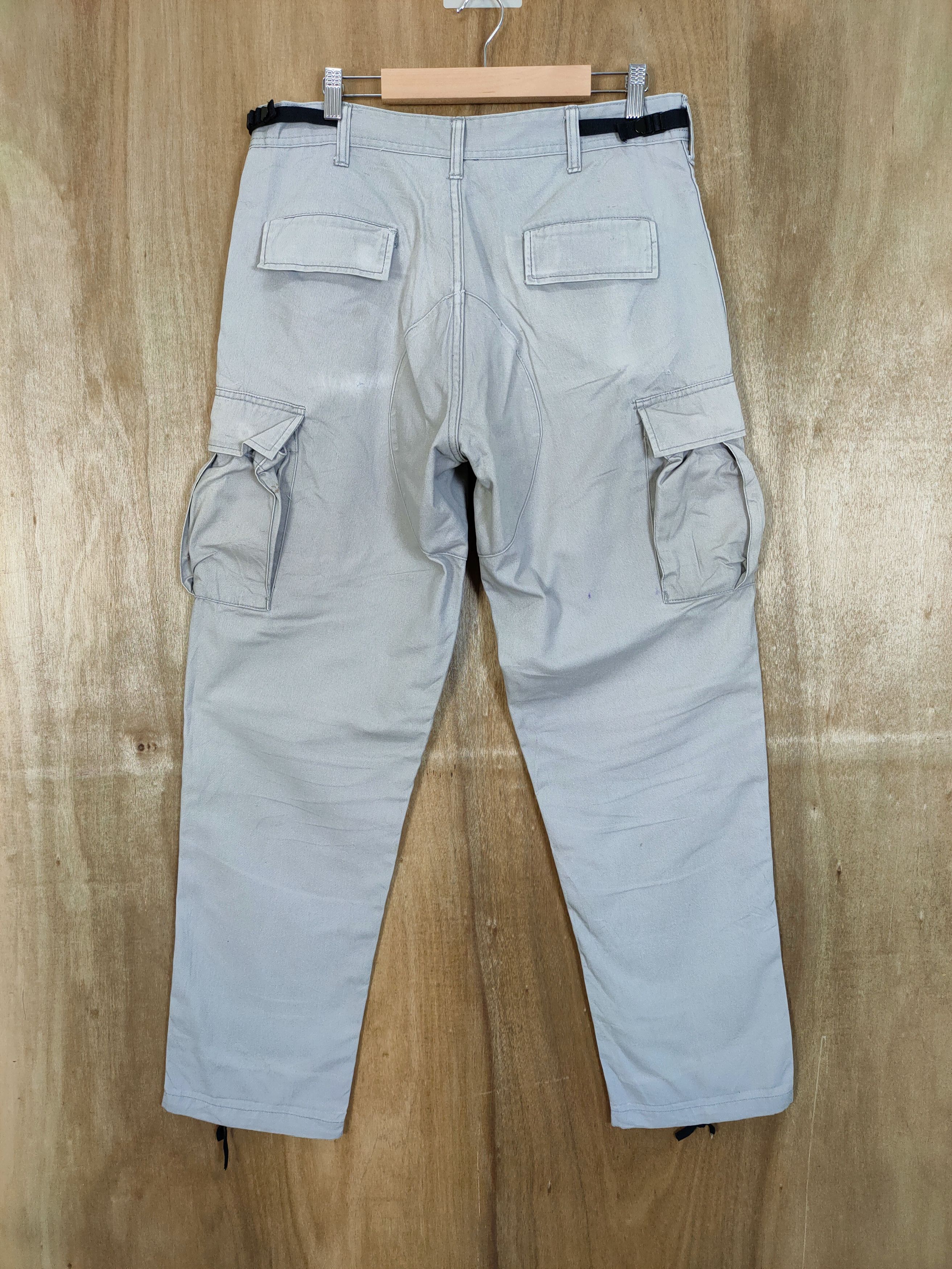 Vintage VINTAGE BDU MILITARY FADED GREY STAIN WORKWEAR CARGO PANTS Size US 34 / EU 50 - 6 Thumbnail
