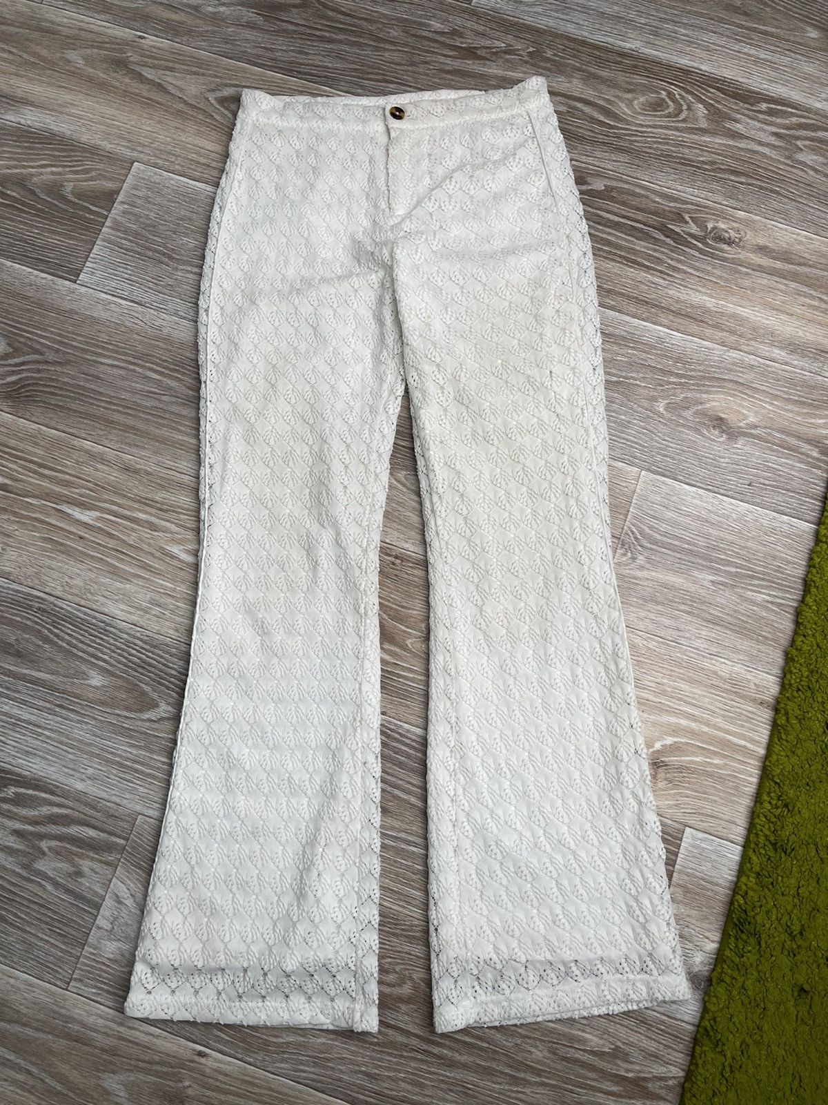 Vintage Knit Mesh Pants Issey Miyake Style