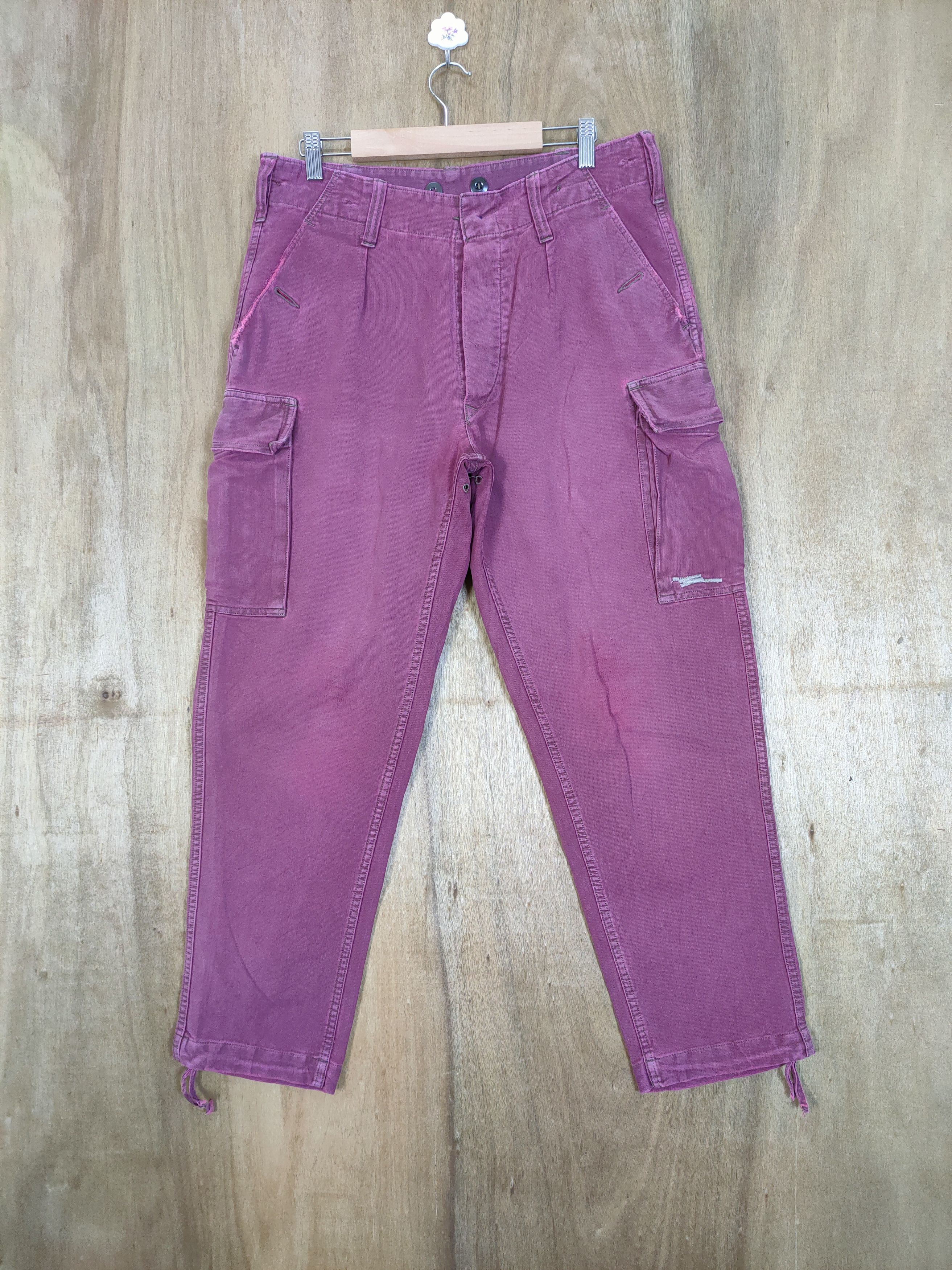 Japanese Brand VINTAGE MARQUARAT SCHULZ FADED CARGO PANTS Size US 32 / EU 48 - 1 Thumbnail