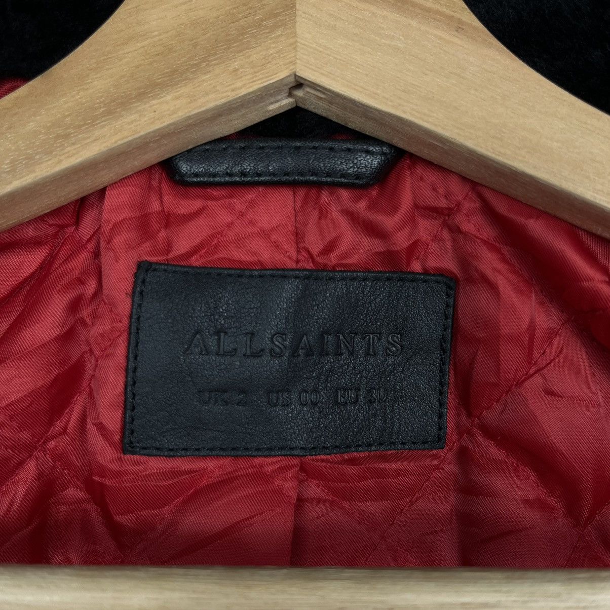 Allsaints Last Drop❗️ Allsaint Leather Jacket Sheepskin Collar Size US XS / EU 42 / 0 - 14 Thumbnail