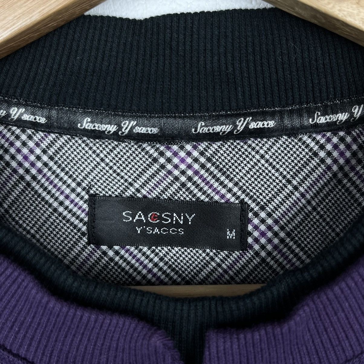 Y's × Yohji Yamamoto Vintage Yohji Yamamoto Sacsny Ysaccs Embroidered Sweatshirt Size US M / EU 48-50 / 2 - 6 Thumbnail