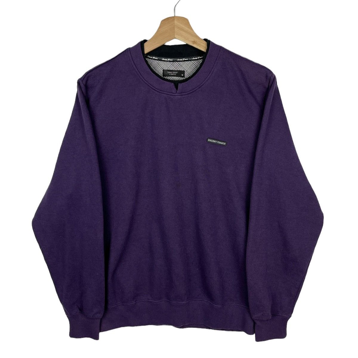 Y's × Yohji Yamamoto Vintage Yohji Yamamoto Sacsny Ysaccs Embroidered Sweatshirt Size US M / EU 48-50 / 2 - 2 Thumbnail