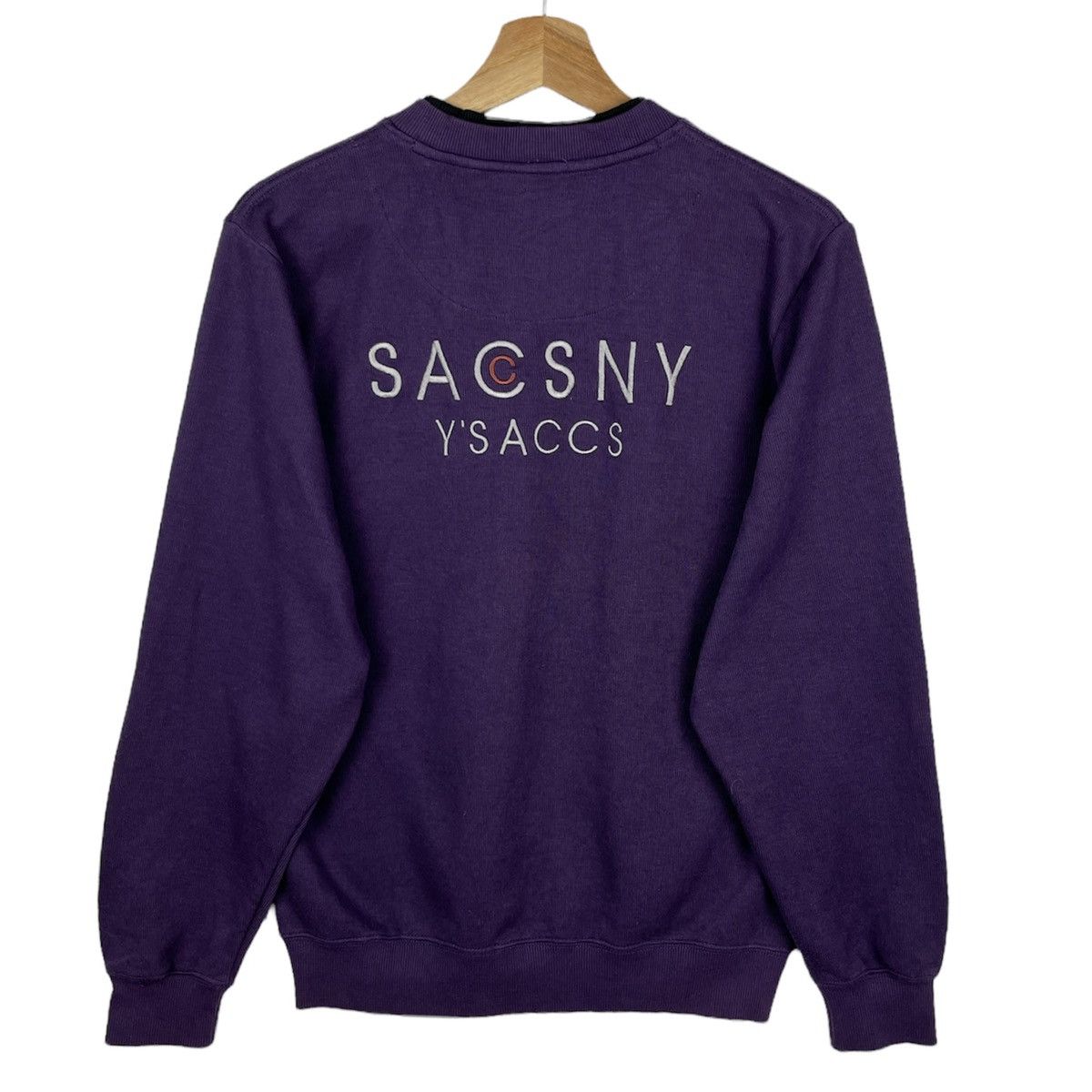 Y's × Yohji Yamamoto Vintage Yohji Yamamoto Sacsny Ysaccs Embroidered Sweatshirt Size US M / EU 48-50 / 2 - 1 Thumbnail