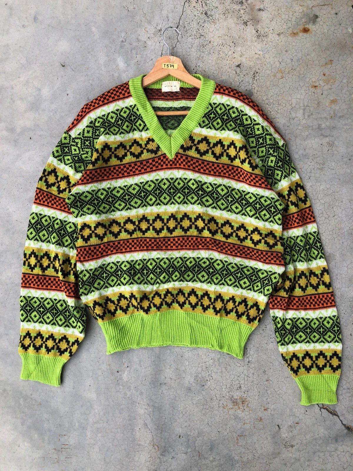 💥Japanese VILLA Multicolour Pullover Knitting Style