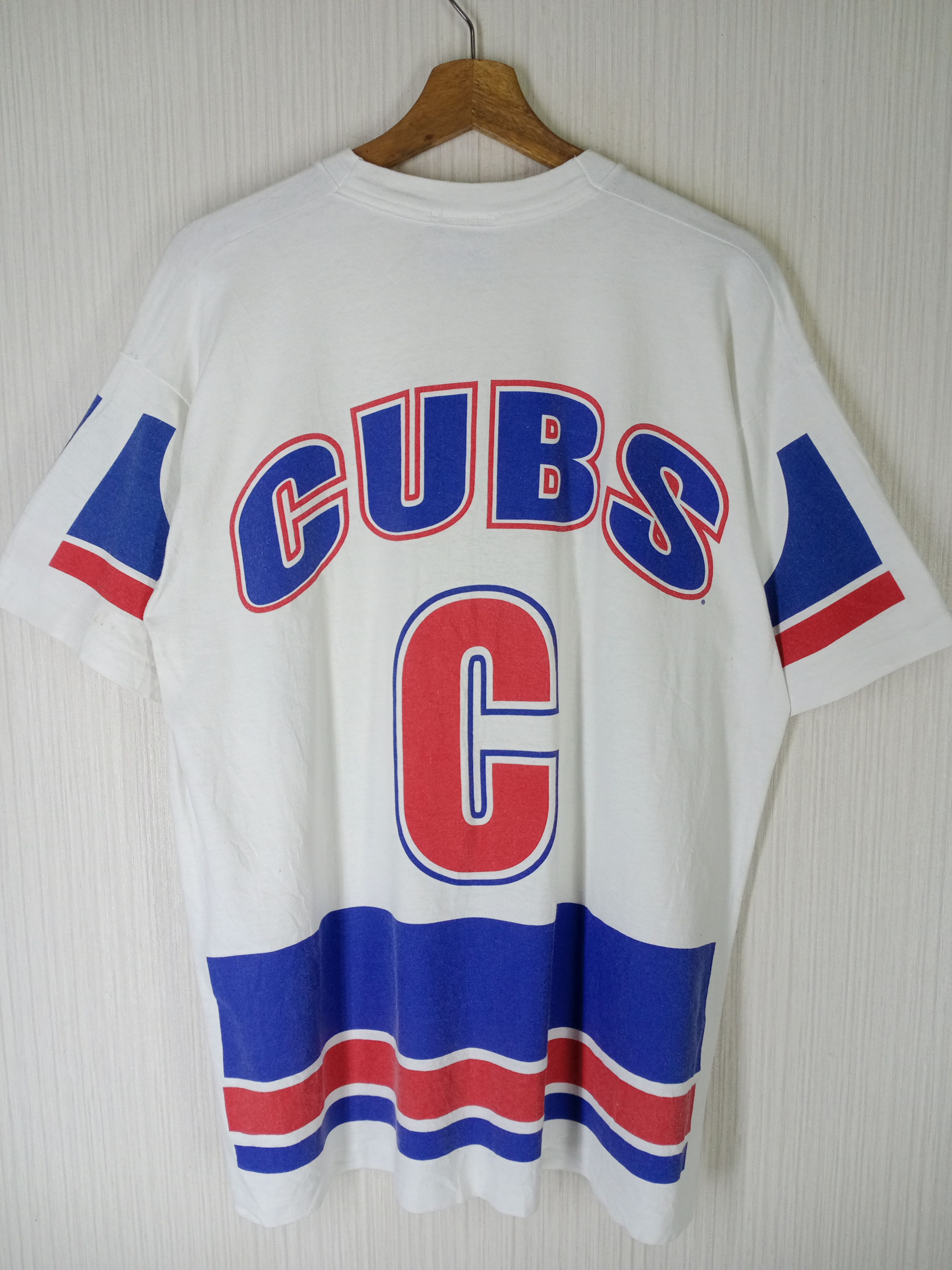 MLB Rare Vintage 1996 Chicago Cubs Overprint Tshirt Size US L / EU 52-54 / 3 - 2 Thumbnail
