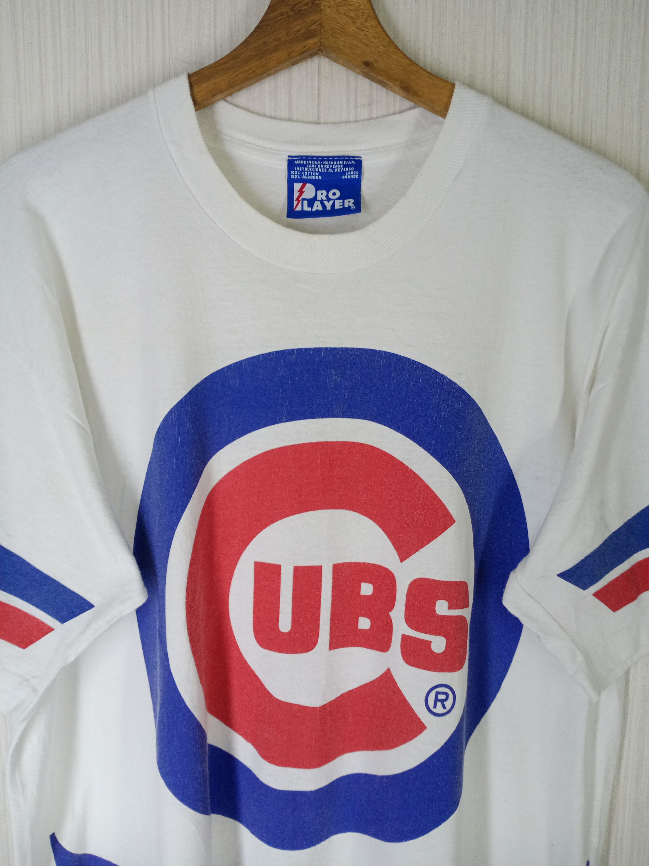 MLB Rare Vintage 1996 Chicago Cubs Overprint Tshirt Size US L / EU 52-54 / 3 - 5 Thumbnail