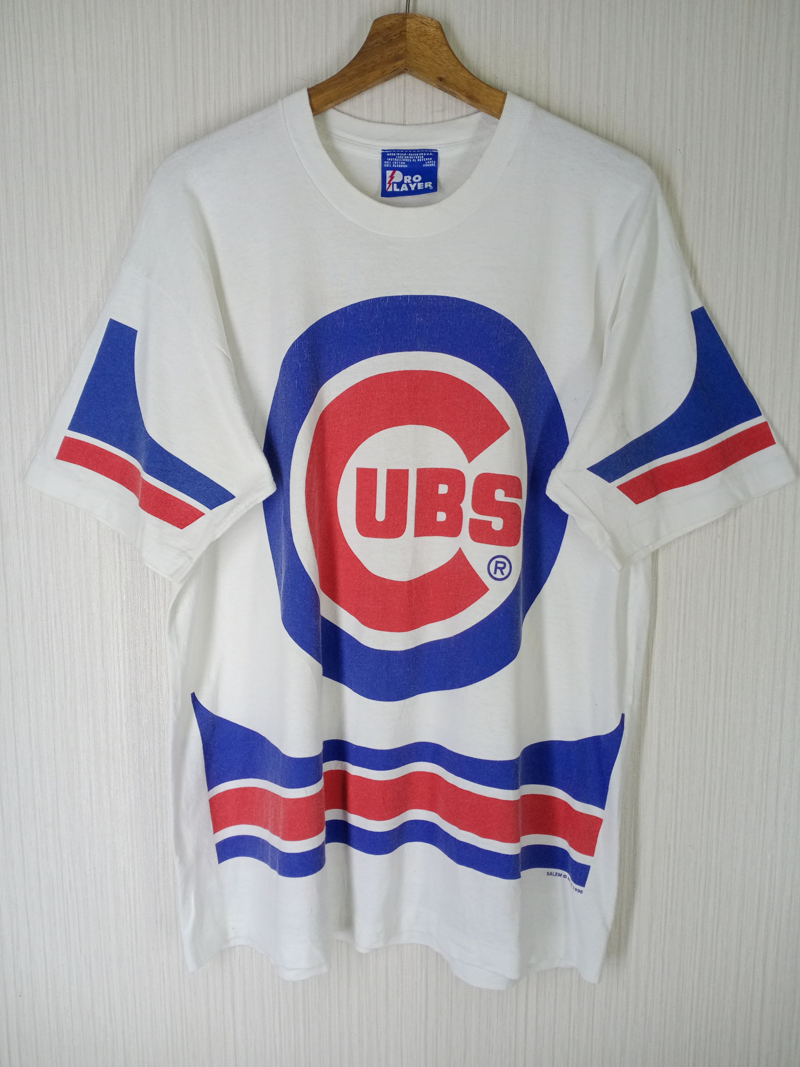 MLB Rare Vintage 1996 Chicago Cubs Overprint Tshirt Size US L / EU 52-54 / 3 - 1 Thumbnail