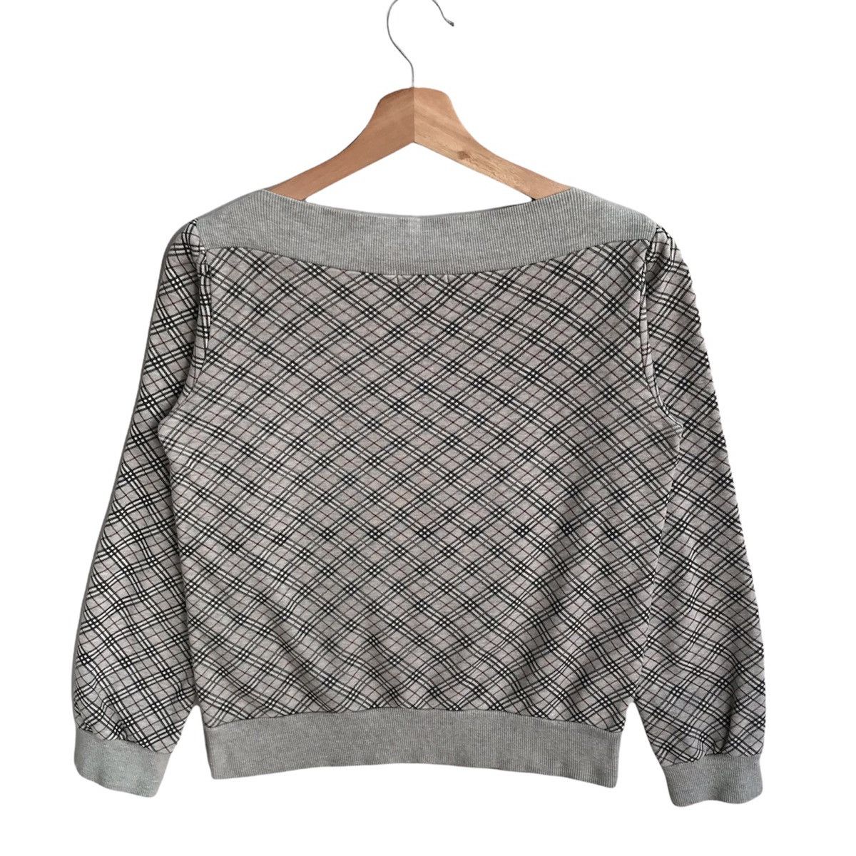 Burberry × Designer × Vintage Vintage Burberry Nova Check Sweatshirt Size US S / EU 44-46 / 1 - 5 Thumbnail