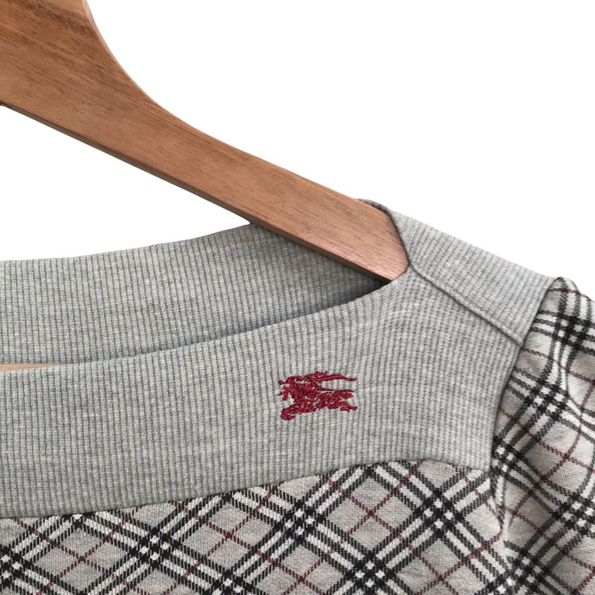 Burberry × Designer × Vintage Vintage Burberry Nova Check Sweatshirt Size US S / EU 44-46 / 1 - 4 Thumbnail