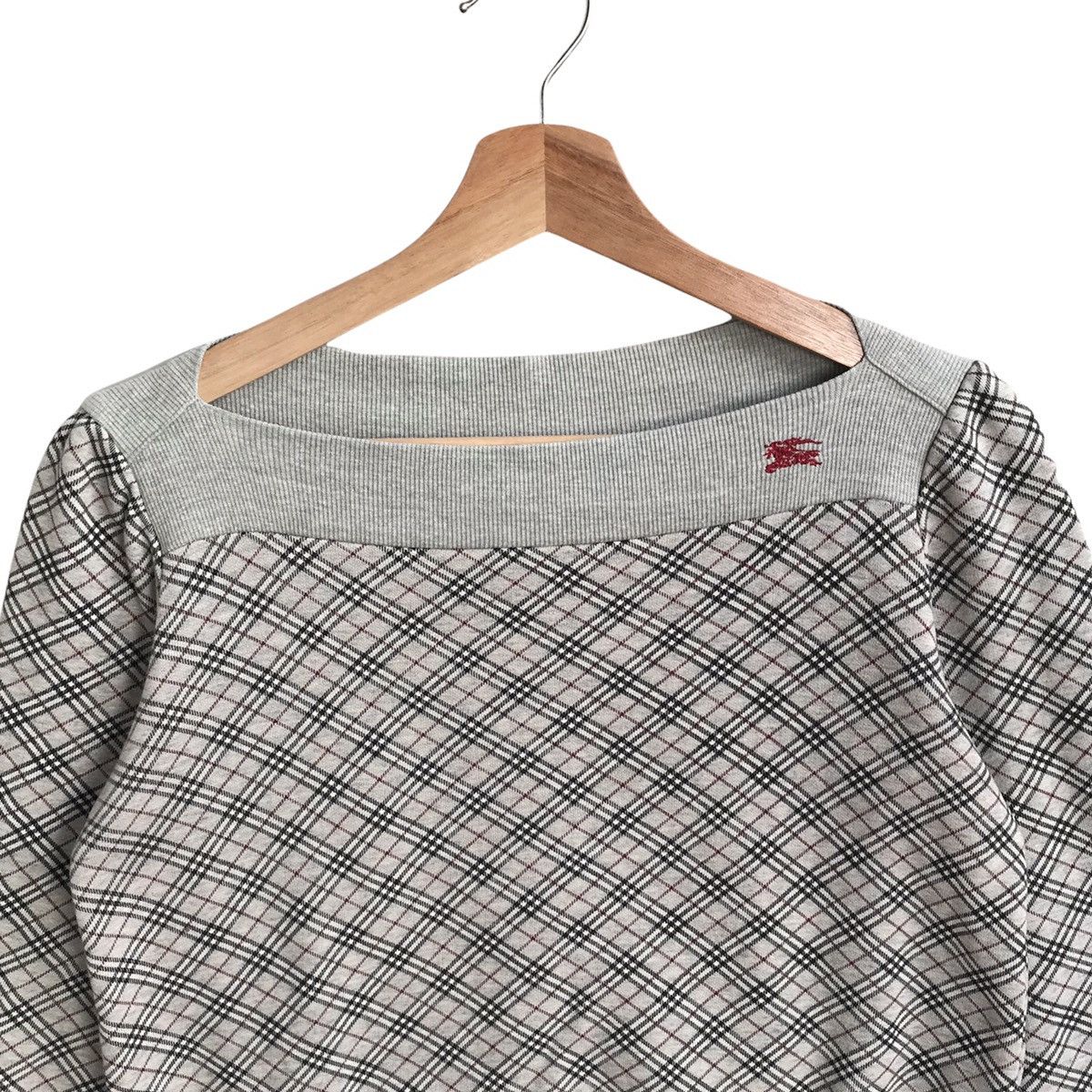 Burberry × Designer × Vintage Vintage Burberry Nova Check Sweatshirt Size US S / EU 44-46 / 1 - 2 Thumbnail