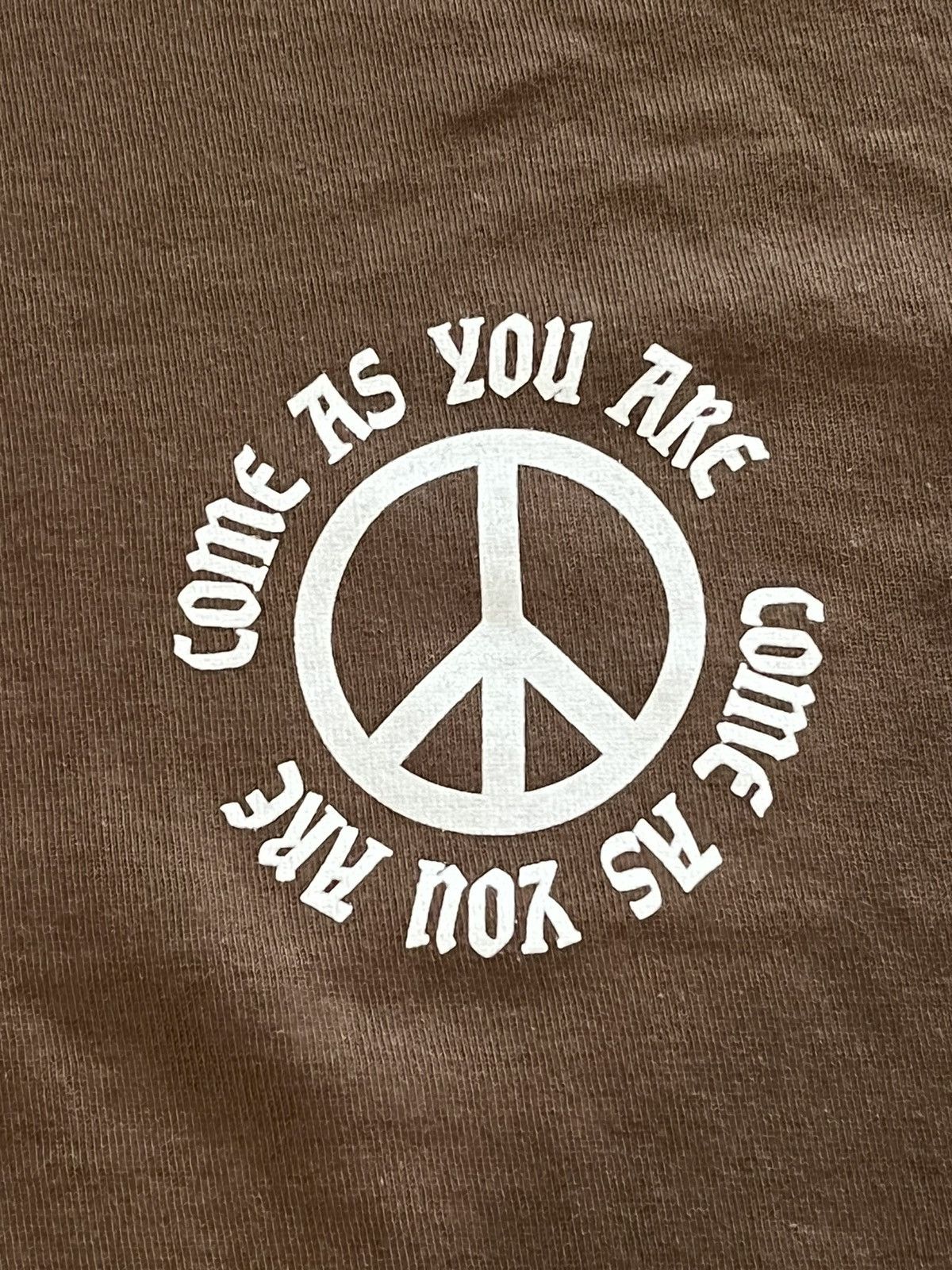 Designer Come As You Are Brown Tee Size Medium Size US M / EU 48-50 / 2 - 2 Thumbnail