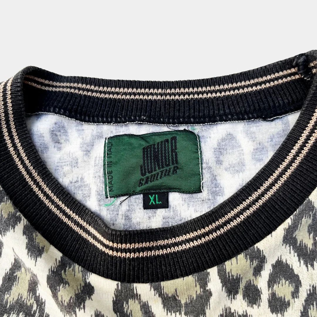 Jean Paul Gaultier Jean-Paul Gaultier 90s Junior Leopard Logo Vtg JPG Top Tee Size XL / US 12-14 / IT 48-50 - 3 Thumbnail