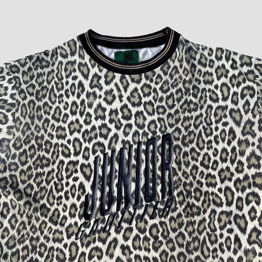 Jean Paul Gaultier Jean-Paul Gaultier 90s Junior Leopard Logo Vtg JPG Top Tee Size XL / US 12-14 / IT 48-50 - 2 Thumbnail