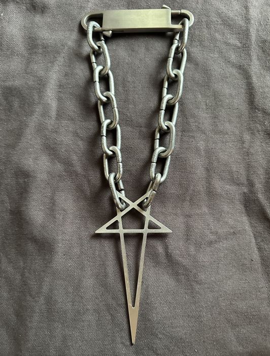 Rick Owens RICK OWENS PENTAGRAM CHOKER SS20 | Grailed