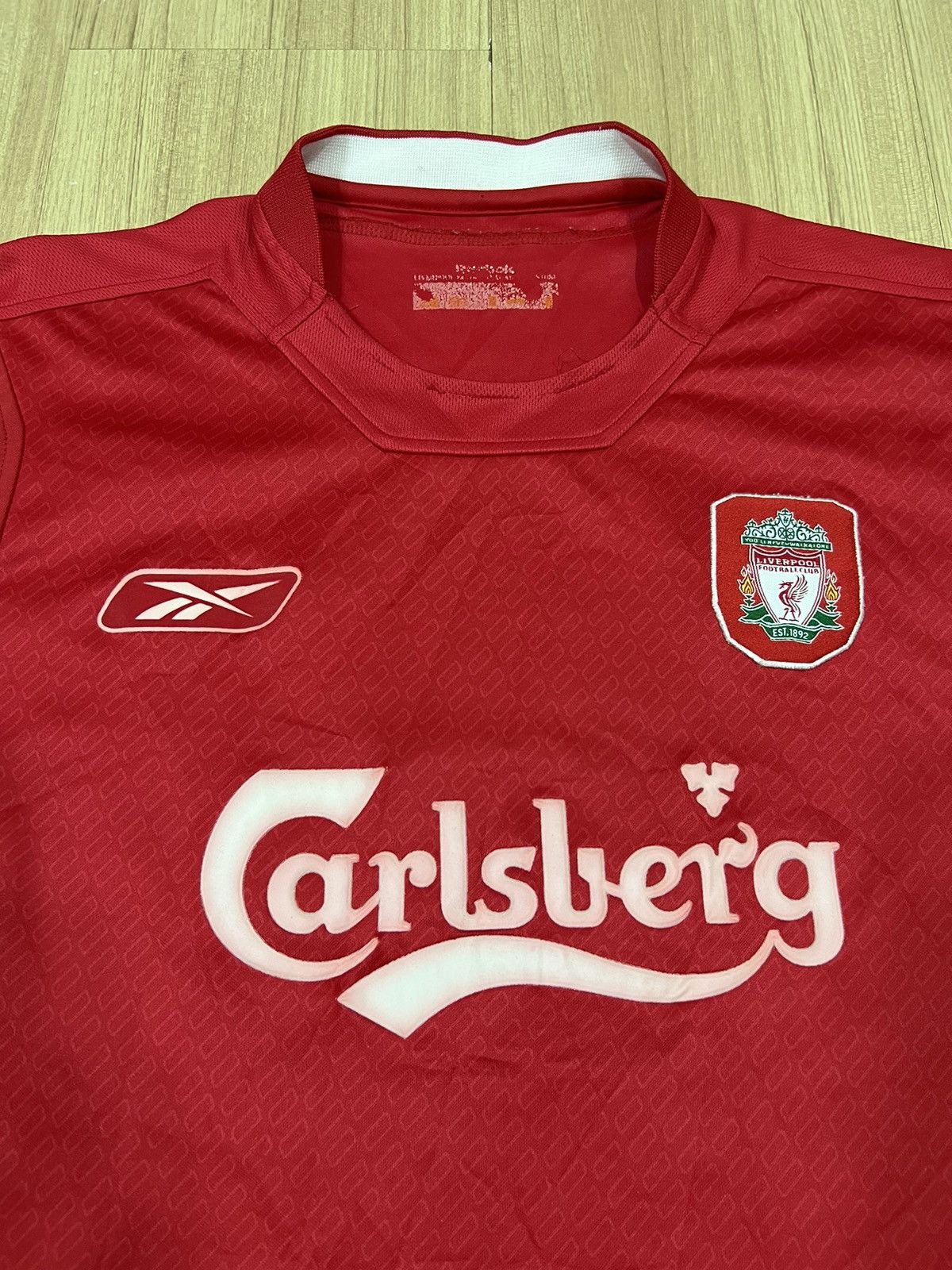 Umbro Vintage 2004/2005 Liverpool FC Home Jersey Stevie Gerrard Size US M / EU 48-50 / 2 - 5 Thumbnail