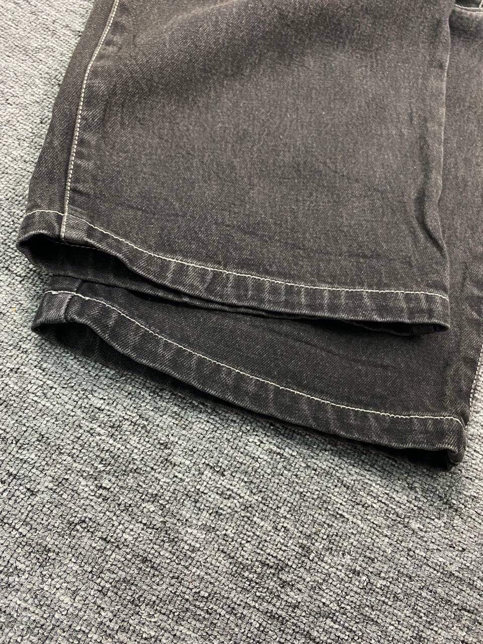 Hobo × Japanese Brand × Vintage Vintage Hobo Jeans Baggy Faded Wash Cargo Pant Black Denim Size US 35 - 9 Thumbnail
