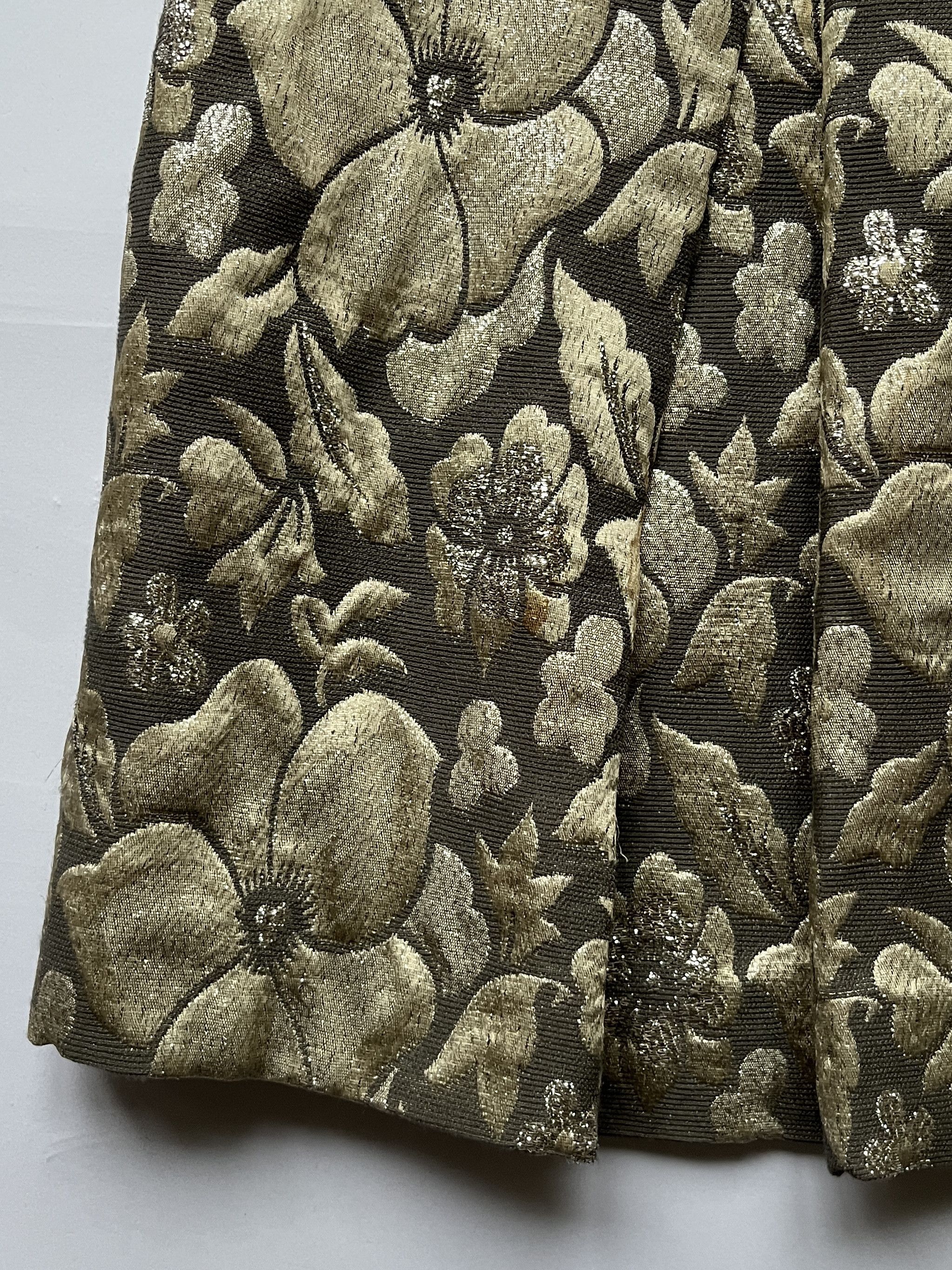 Miu Miu ⚡️QUICK SALE⚡️2001-04 Miu Miu Gold Patterned Skirt Size 32" / US 10 / IT 46 - 6 Thumbnail
