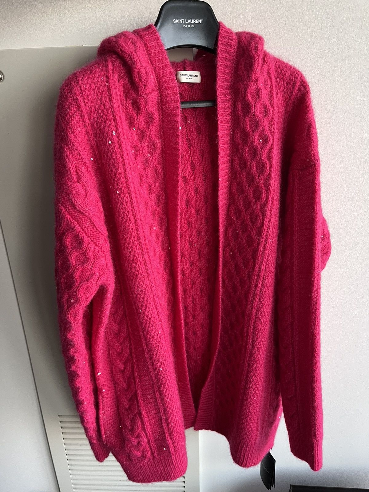 Saint Laurent Paris $2,800 Value Super Runway Brand New Cashmere Mohair Sweater Size US XL / EU 56 / 4 - 22 Thumbnail