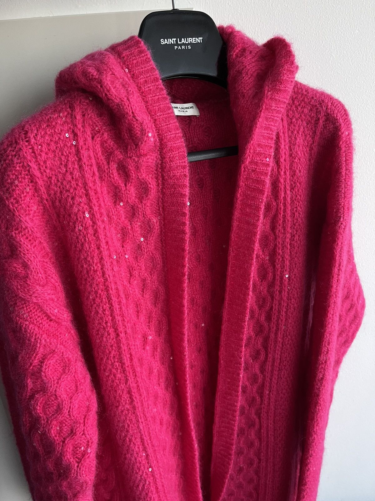 Saint Laurent Paris $2,800 Value Super Runway Brand New Cashmere Mohair Sweater Size US XL / EU 56 / 4 - 18 Thumbnail