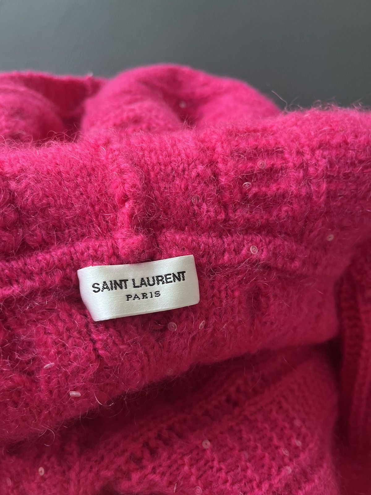 Saint Laurent Paris $2,800 Value Super Runway Brand New Cashmere Mohair Sweater Size US XL / EU 56 / 4 - 14 Thumbnail