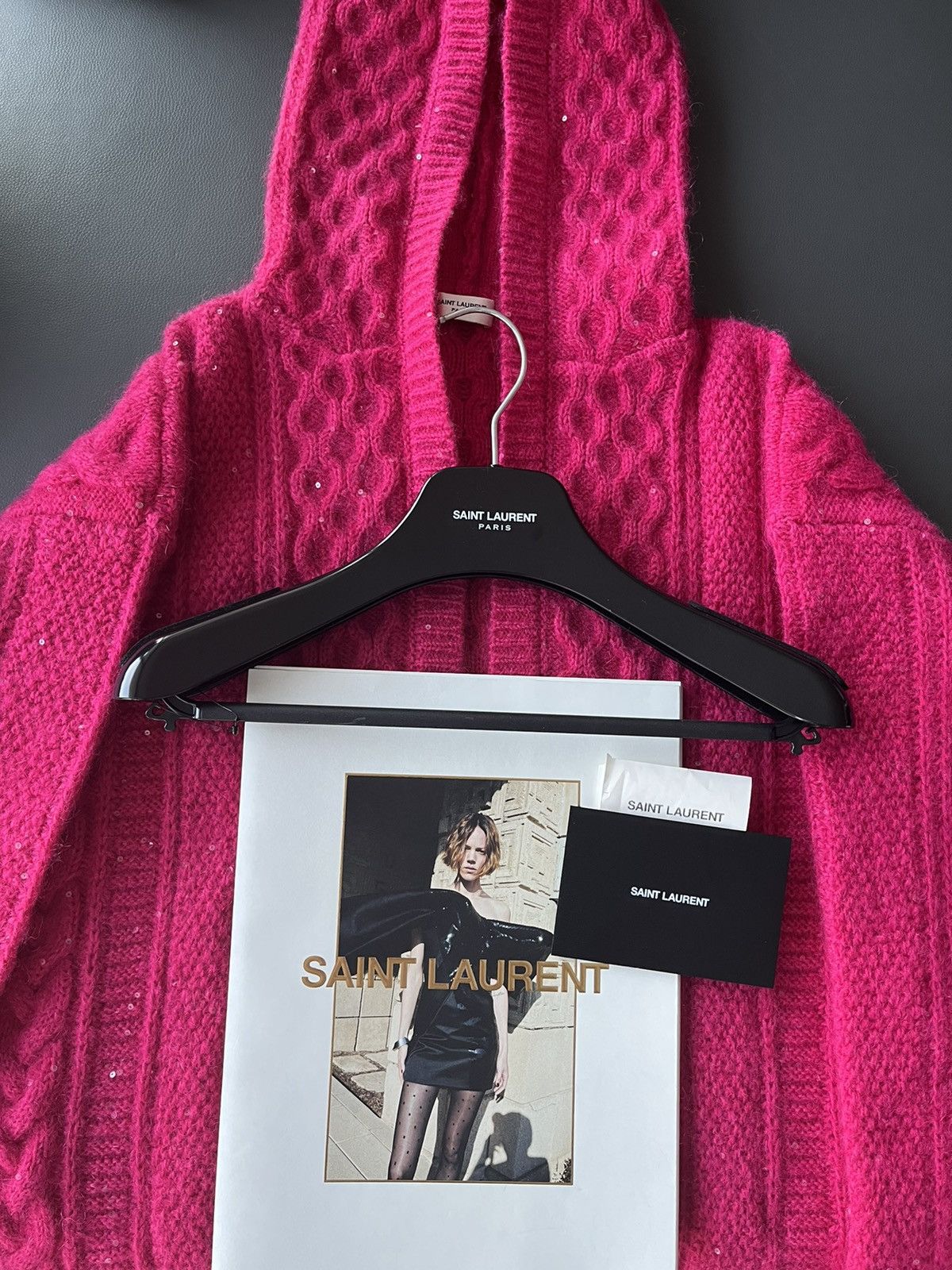Saint Laurent Paris $2,800 Value Super Runway Brand New Cashmere Mohair Sweater Size US XL / EU 56 / 4 - 3 Thumbnail