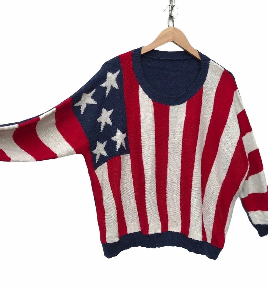 Vintage Usa Flag Knitwear Size US XL / EU 56 / 4 - 2 Thumbnail