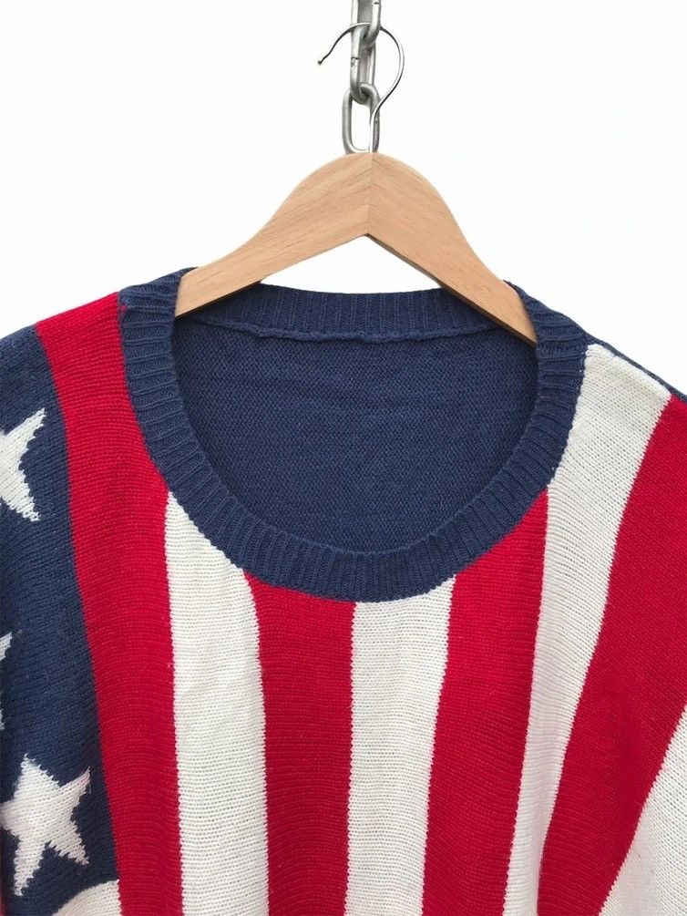 Vintage Usa Flag Knitwear Size US XL / EU 56 / 4 - 3 Thumbnail