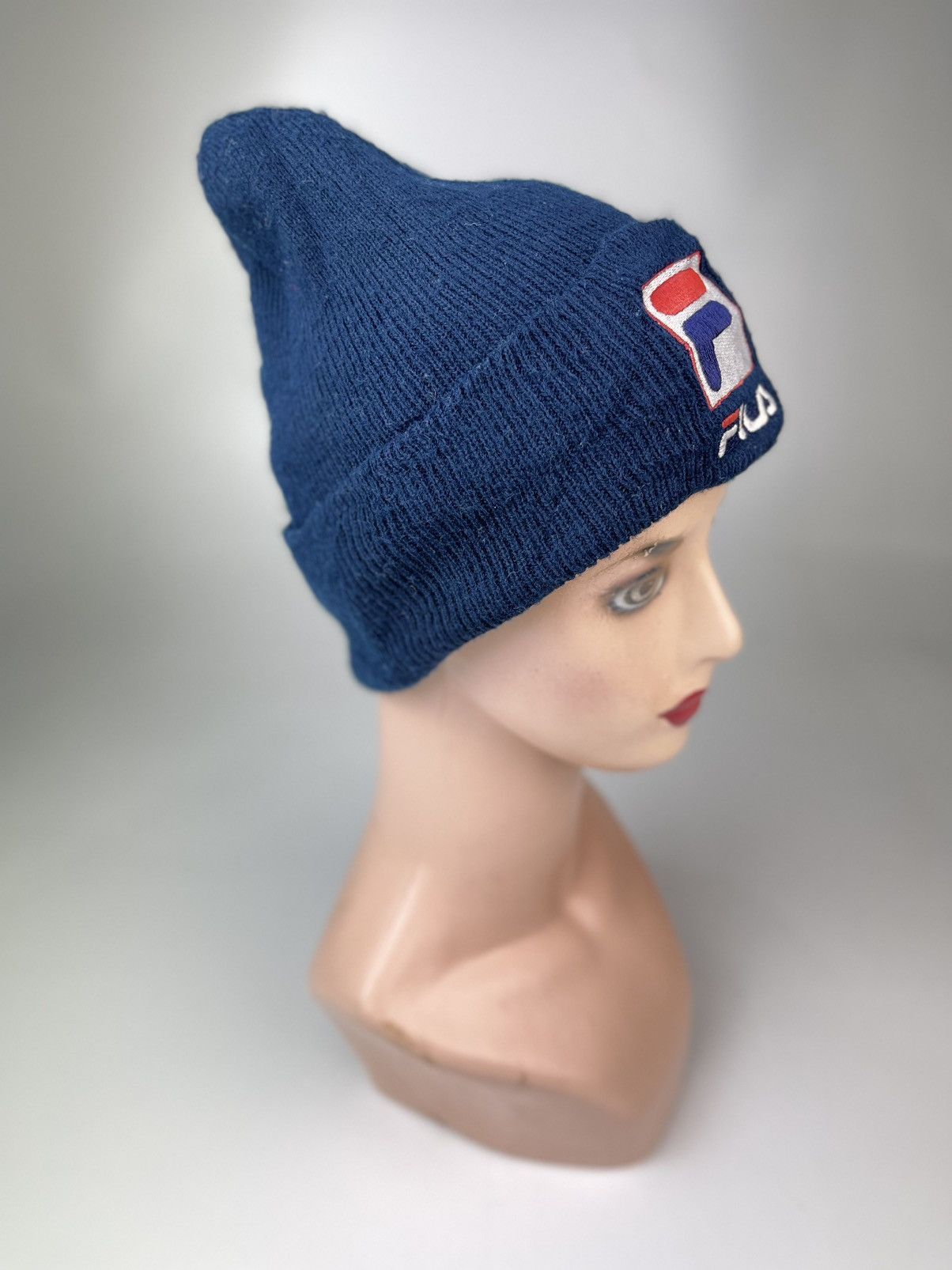 Fila Big Logo Spellout Beanie Hat Snow Cap