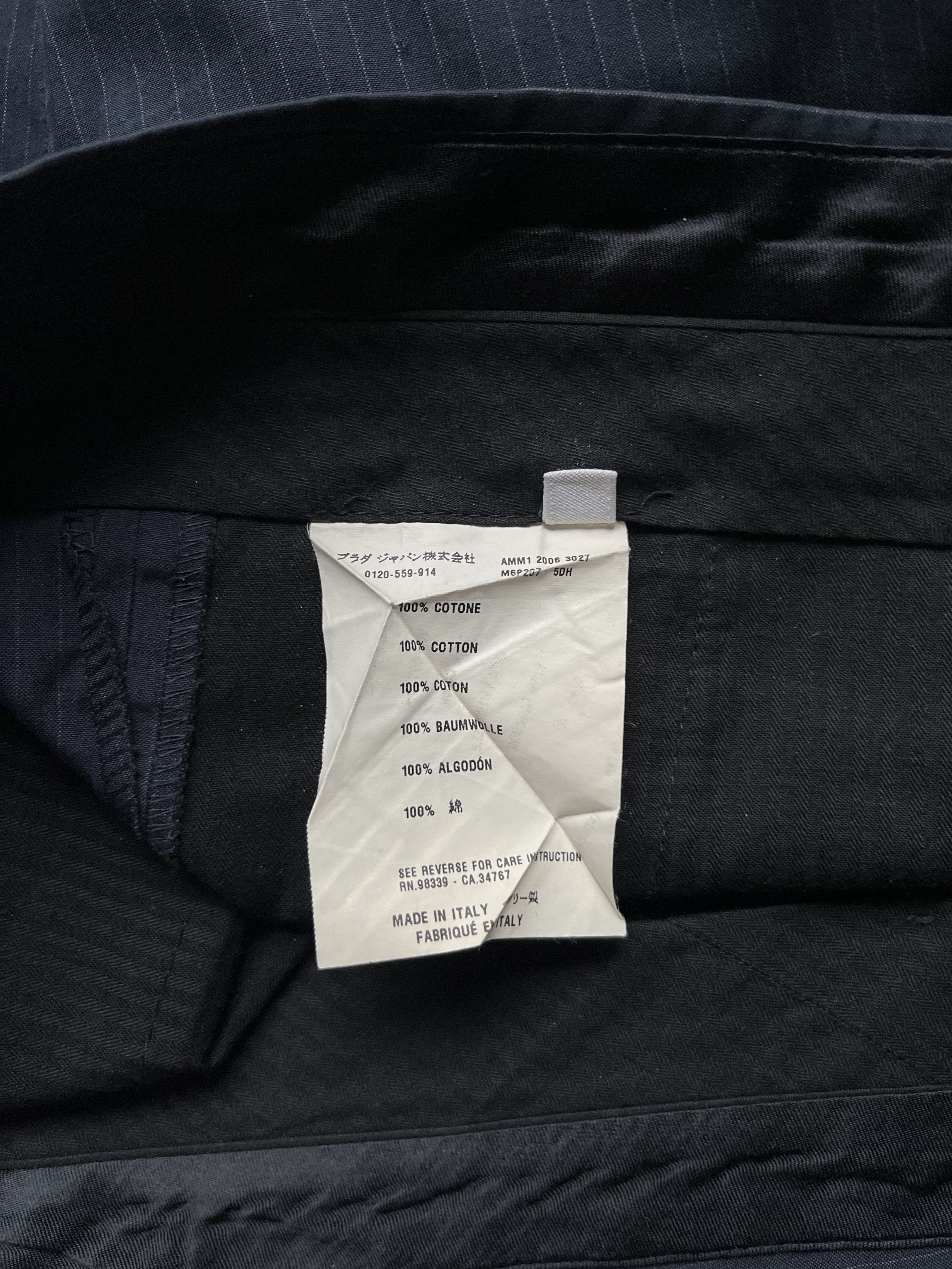 Miu Miu ⚡️QUICK SALE⚡️2006 Miu Miu Navy Pinstripe Pants Trousers Size US 36 / EU 52 - 5 Thumbnail