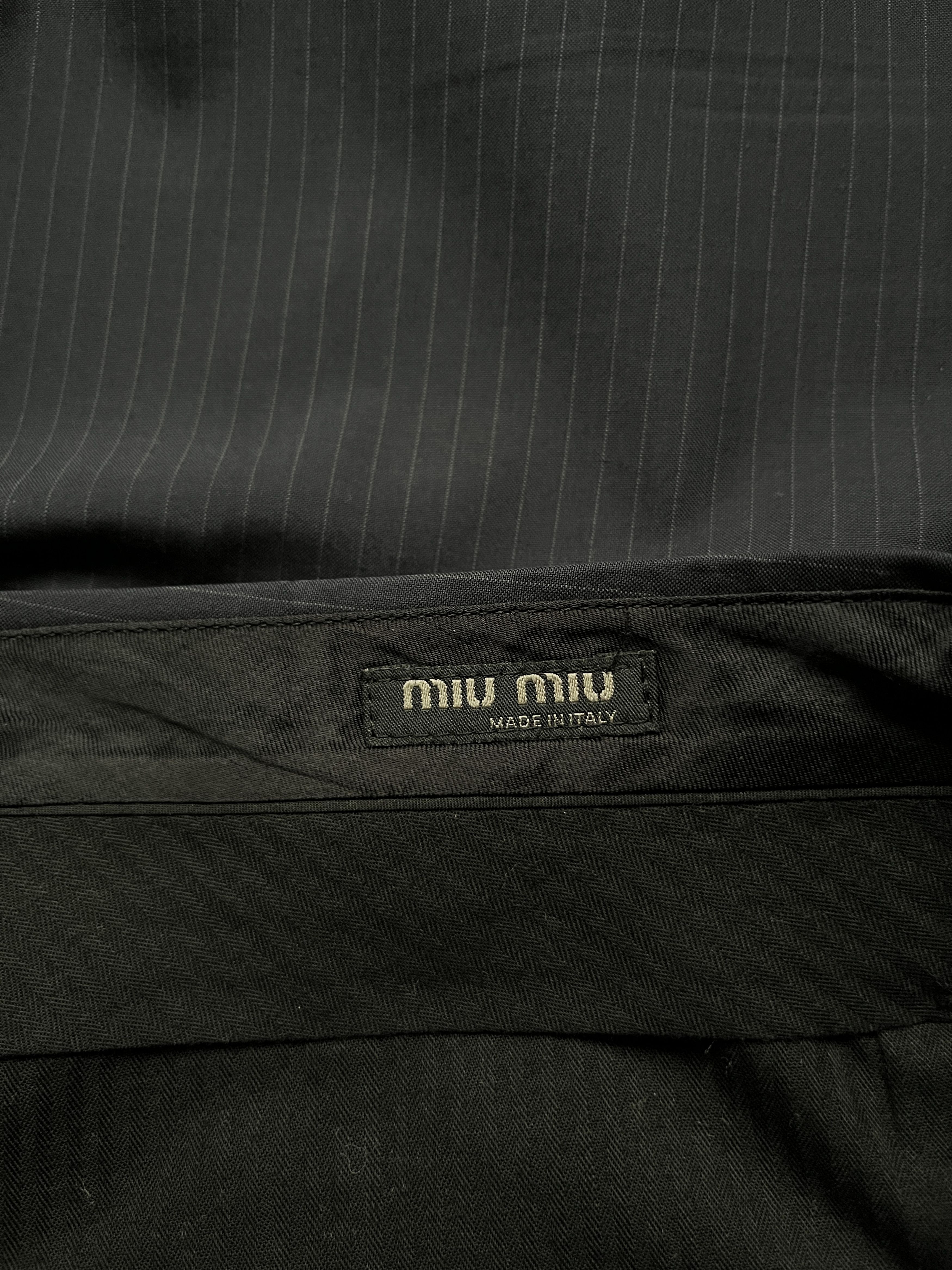 Miu Miu ⚡️QUICK SALE⚡️2006 Miu Miu Navy Pinstripe Pants Trousers Size US 36 / EU 52 - 3 Thumbnail