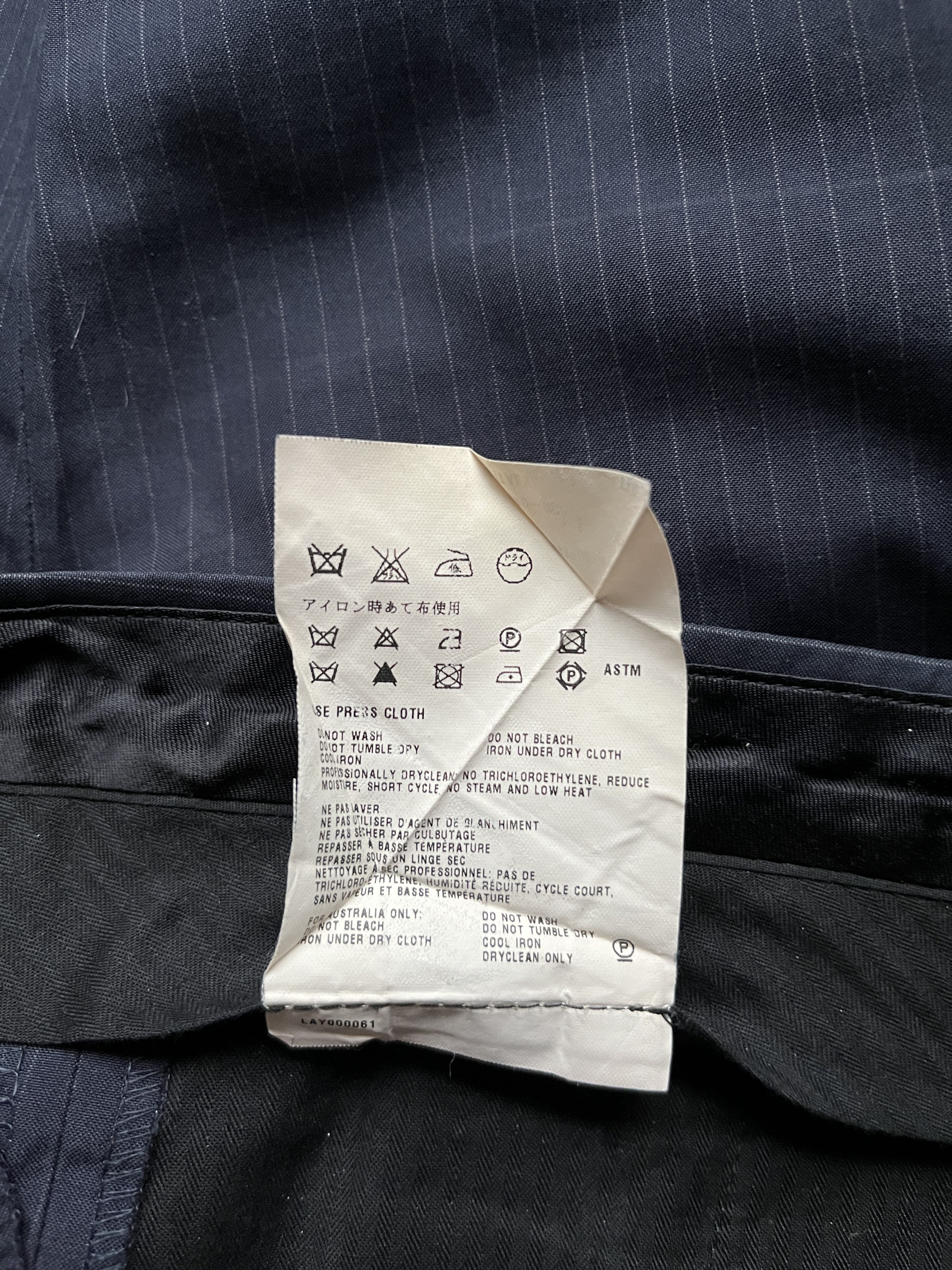 Miu Miu ⚡️QUICK SALE⚡️2006 Miu Miu Navy Pinstripe Pants Trousers Size US 36 / EU 52 - 6 Thumbnail