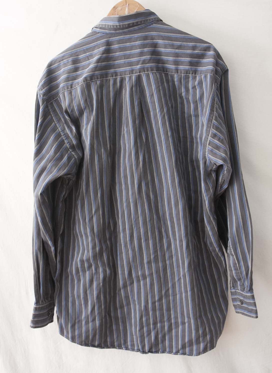 Burberry Burberry London Shirt Flannel Made in USA Gray Size L /XL Size US L / EU 52-54 / 3 - 2 Thumbnail