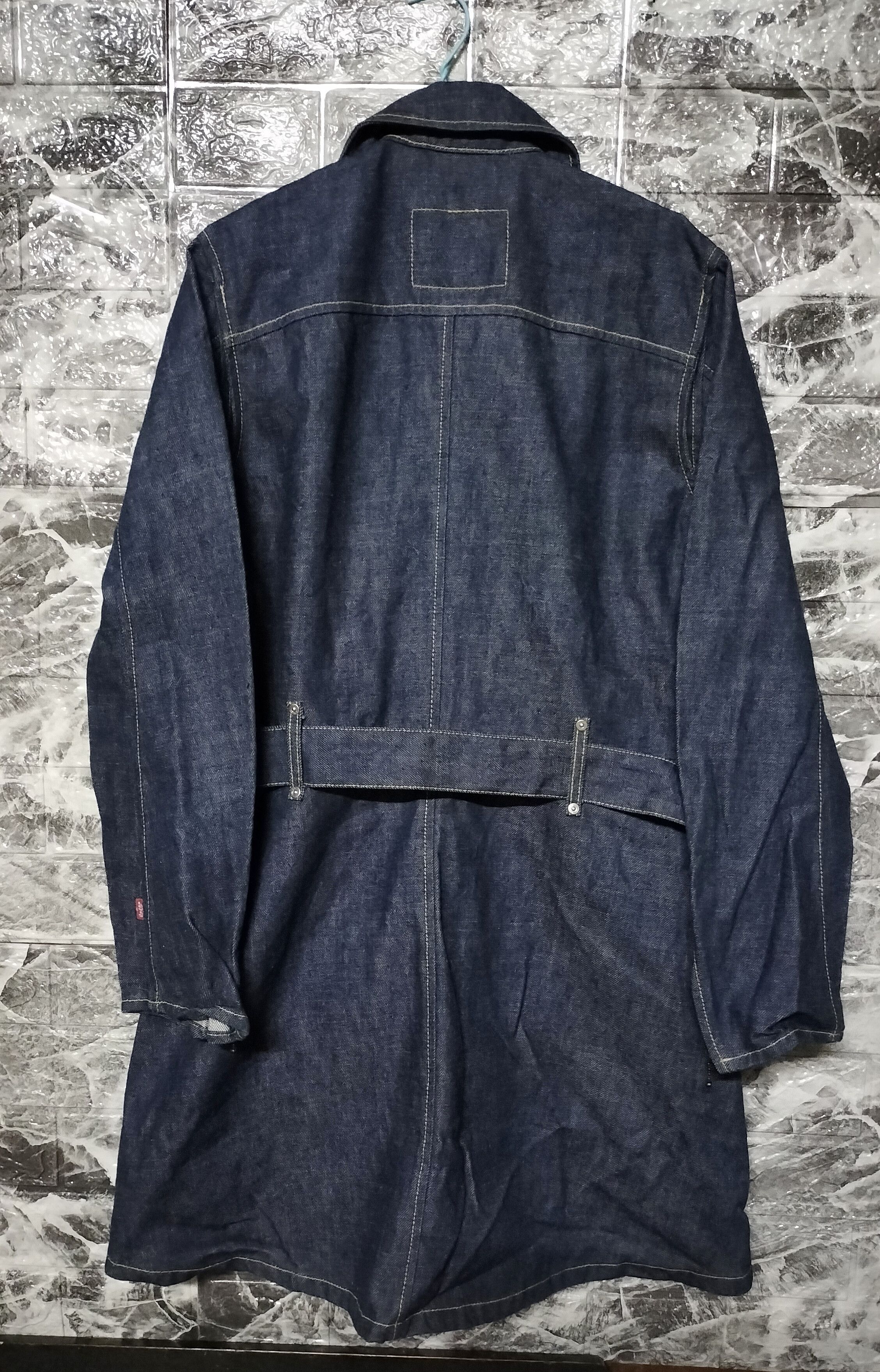 Engineered Garments Vintage Levis Engineered Jeans Denim Trench Jacket RARE Size M / US 6-8 / IT 42-44 - 17 Thumbnail