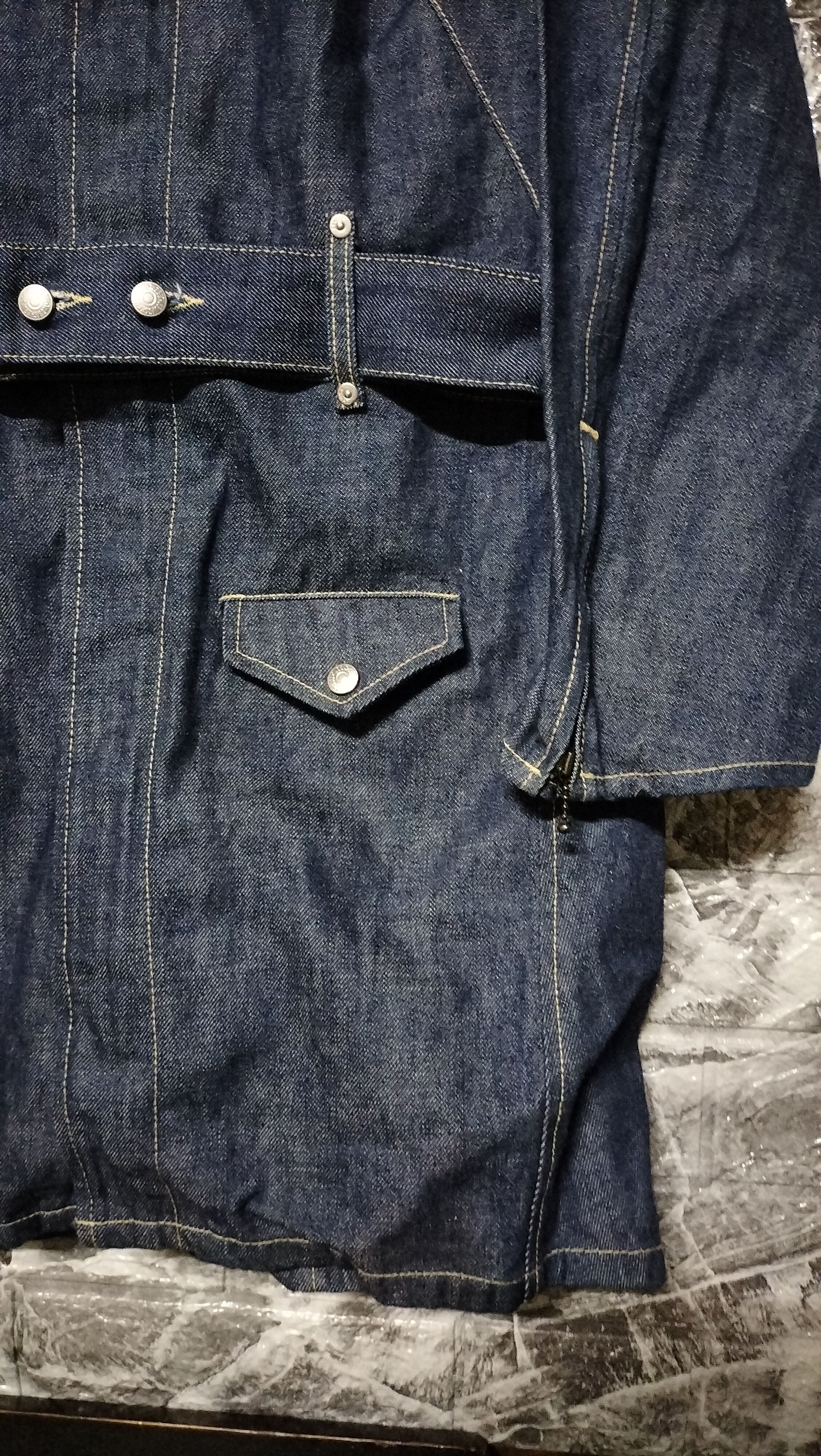 Engineered Garments Vintage Levis Engineered Jeans Denim Trench Jacket RARE Size M / US 6-8 / IT 42-44 - 10 Thumbnail